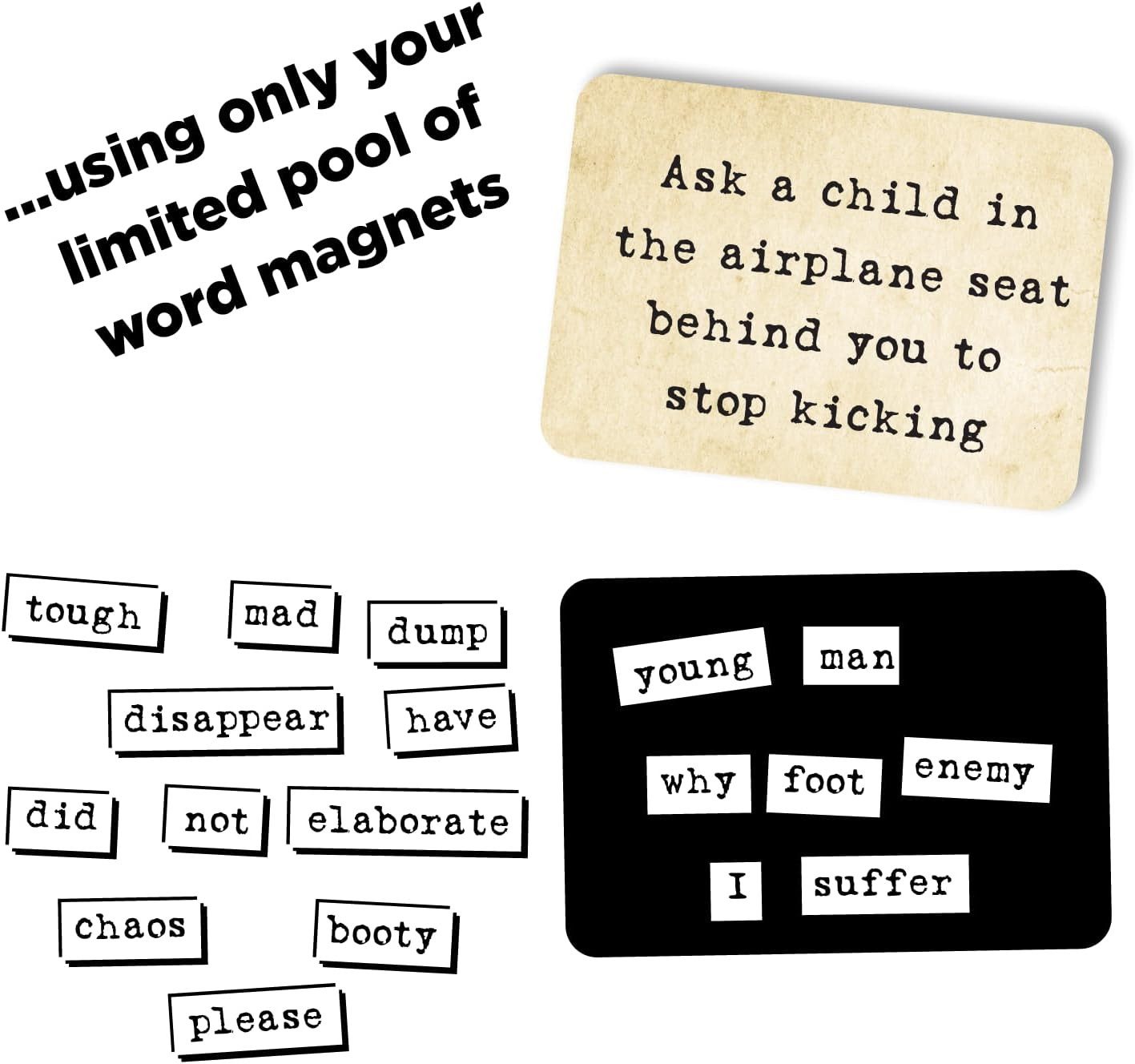 Expansion Pack One – the Ridiculous Word Magnet Party Game, 3