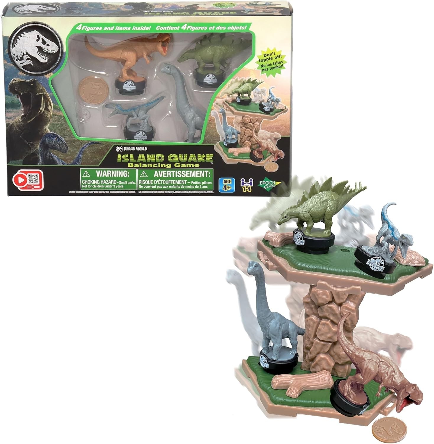 Adventure Awaits! Jurassic World Island Quake Balancing Game for Creative Play
