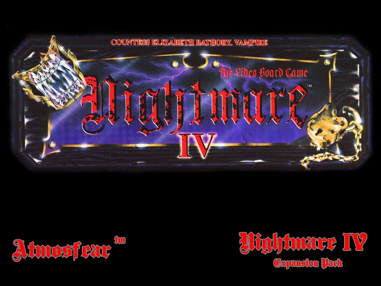 Nightmare I II III & IV / 1 2 3 & 4 Video Board Game Video Tape DVD Combo Pack!