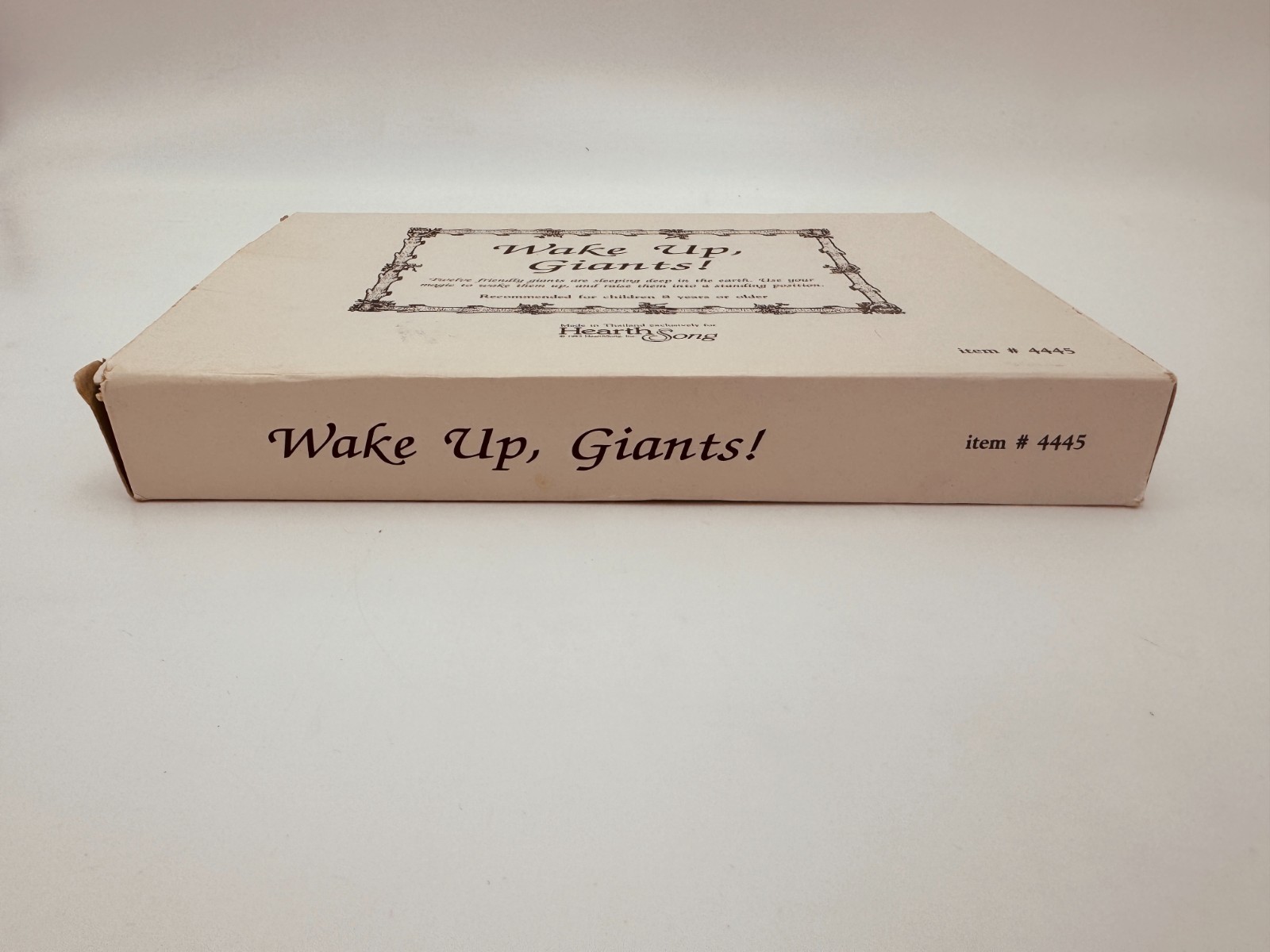 Wake up Giants HearthSong Vtg 1993 Wooden Dice Game Counting Math Home School