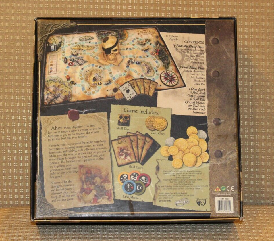 Pirateology The Board Game Sababa Toys 2007 Pirates Skull Ships Complete