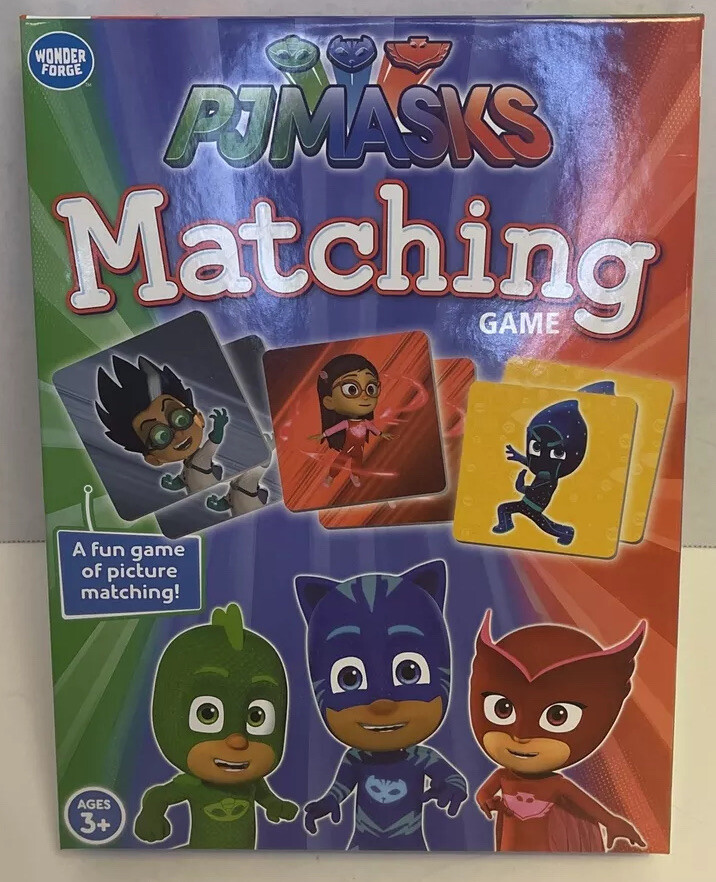 Wonder Forge PJ Masks Matching Game Fun & Fast Memory For Boys & Girls
