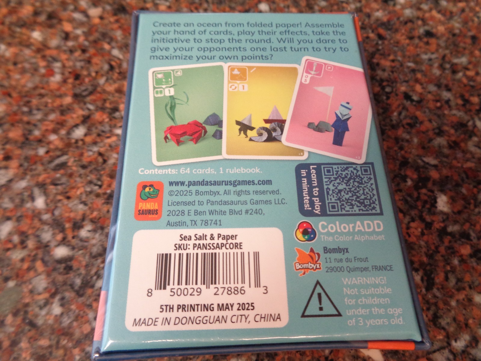 Sea Salt & Paper Card Game + Extra Salt Expansion (Brand New, 2025 ) Pandasaurus