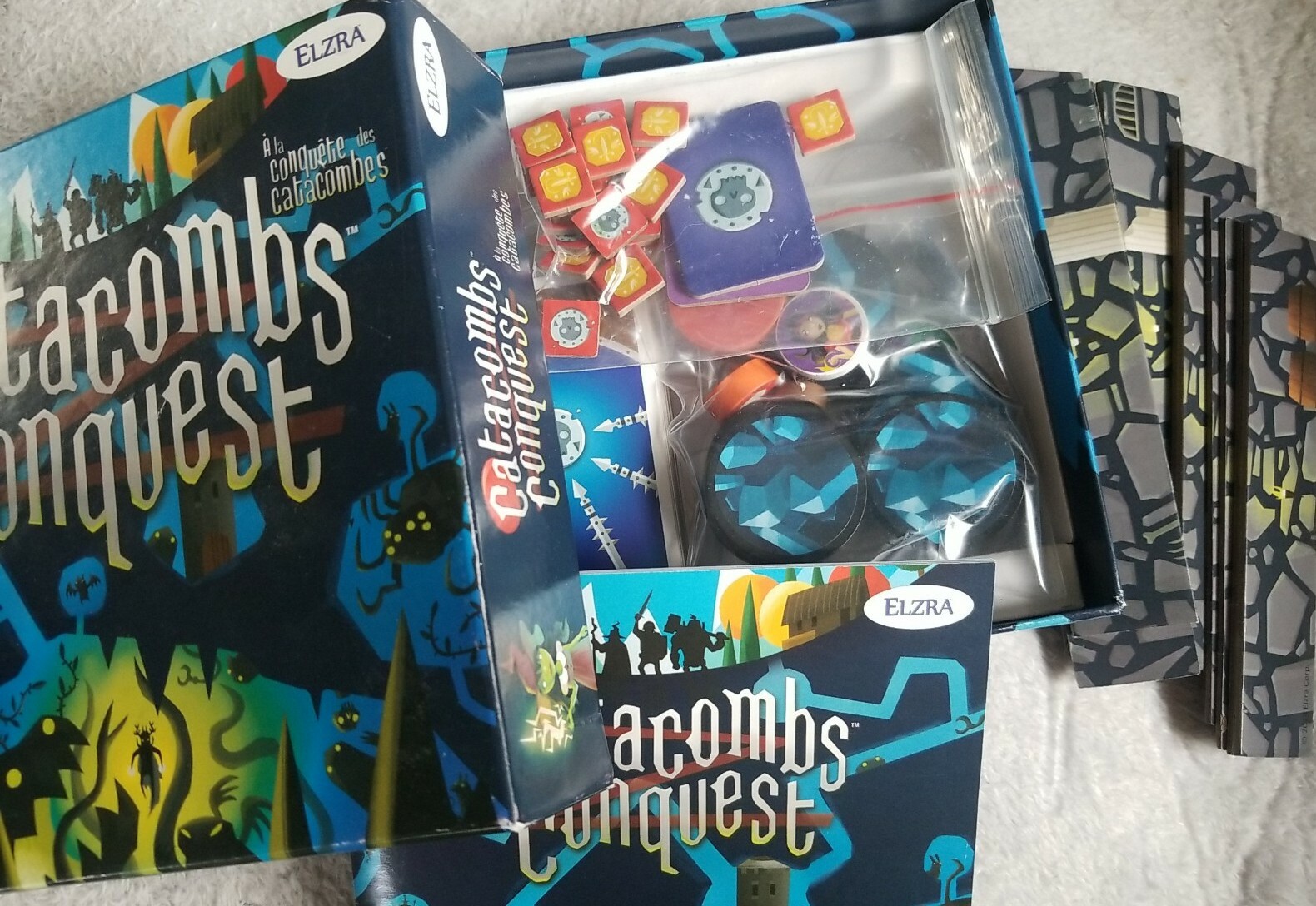 Catacombs Conquest Board Game Elzra kwanchai moriya 2018. 14 and up