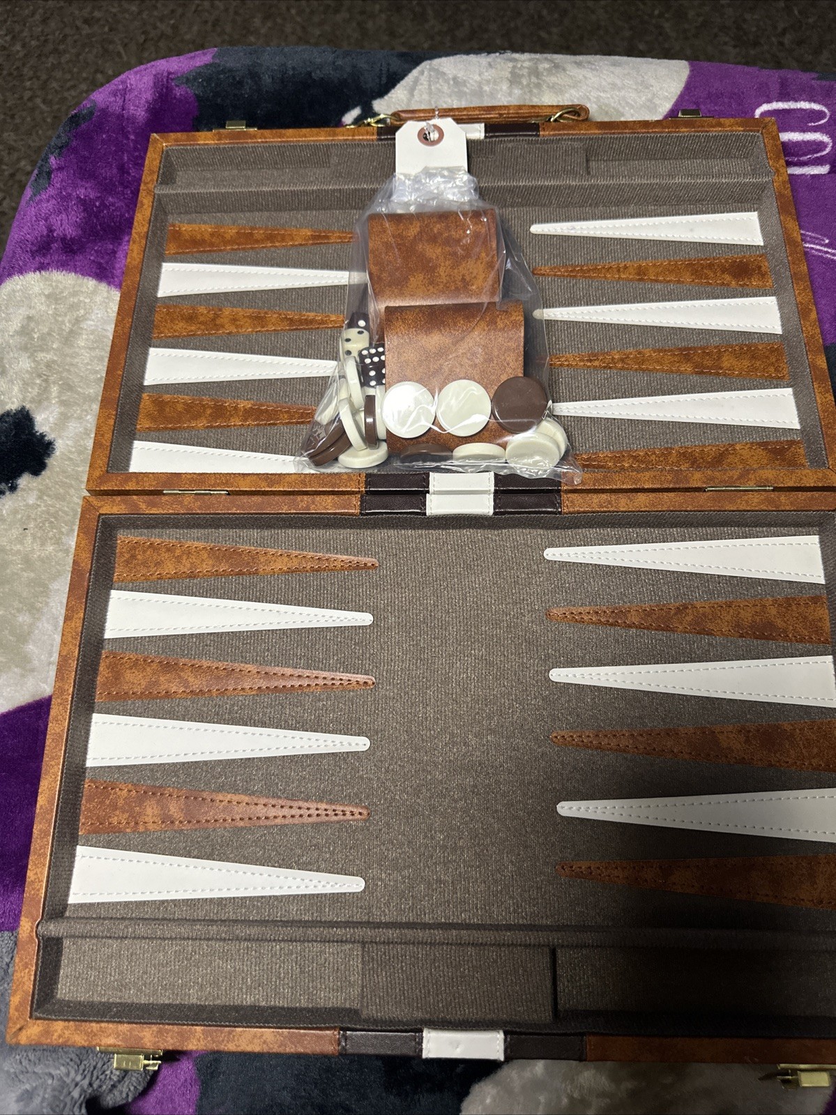 Backgammon Set With Case Well Taken Care Of Complete Set Pre Owned