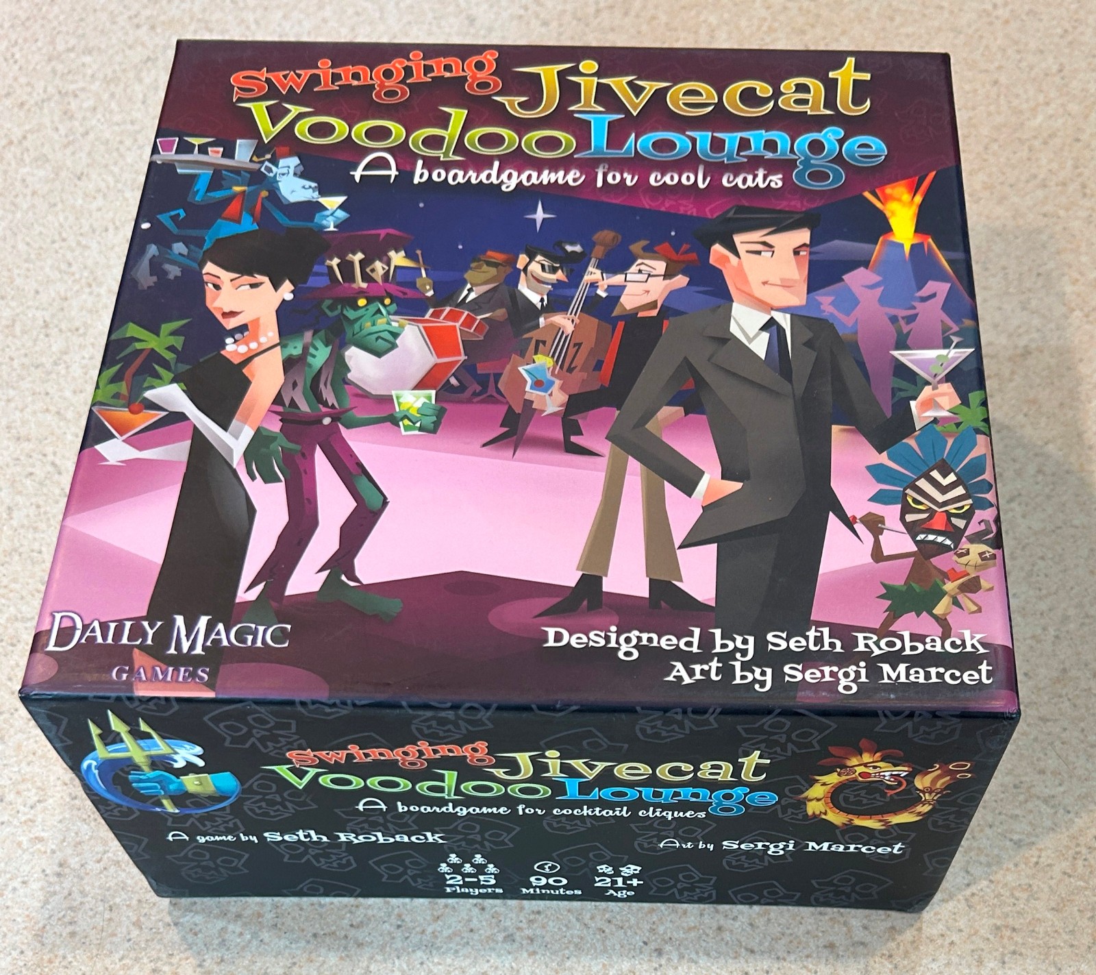SWINGING JIVECAT VOODOO LOUNGE BOARD GAME (2015 Daily Magic) — Complete