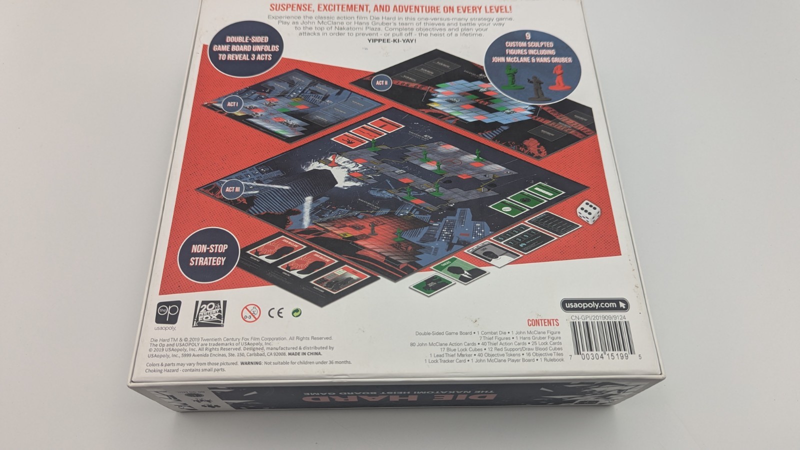 Die Hard The Nakatomi Heist Board Game Open Box – Pre-Owned