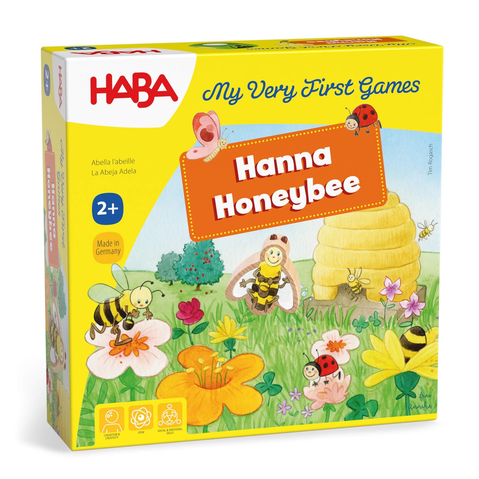 My Very First Games Hanna Honeybee – 2 Cooperative Color Die Games Ages 2+ (M…