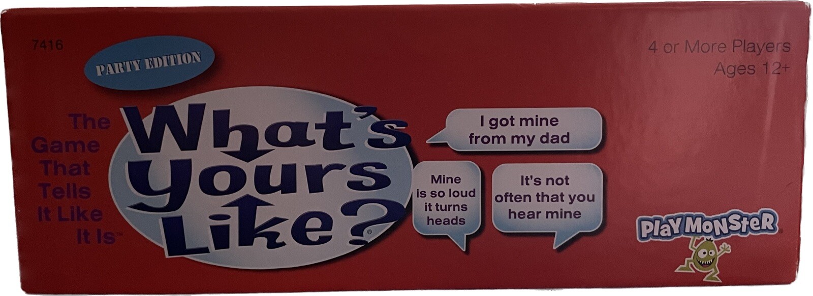 What’s Yours Like? Hilarious Party Edition Game 4+players Ages 12+ PlayMonster