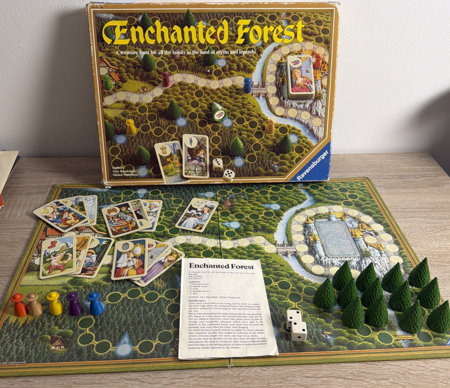 Vintage Enchanted Forest Board Game READ