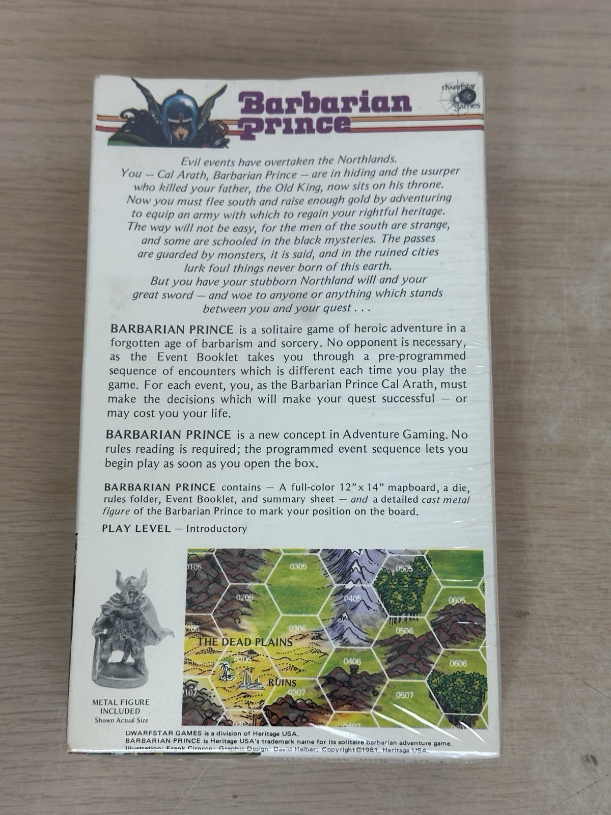 Barbarian Prince RARE SEALED CONDITION Dwarfstar #8700 Solitaire Roleplaying RPG
