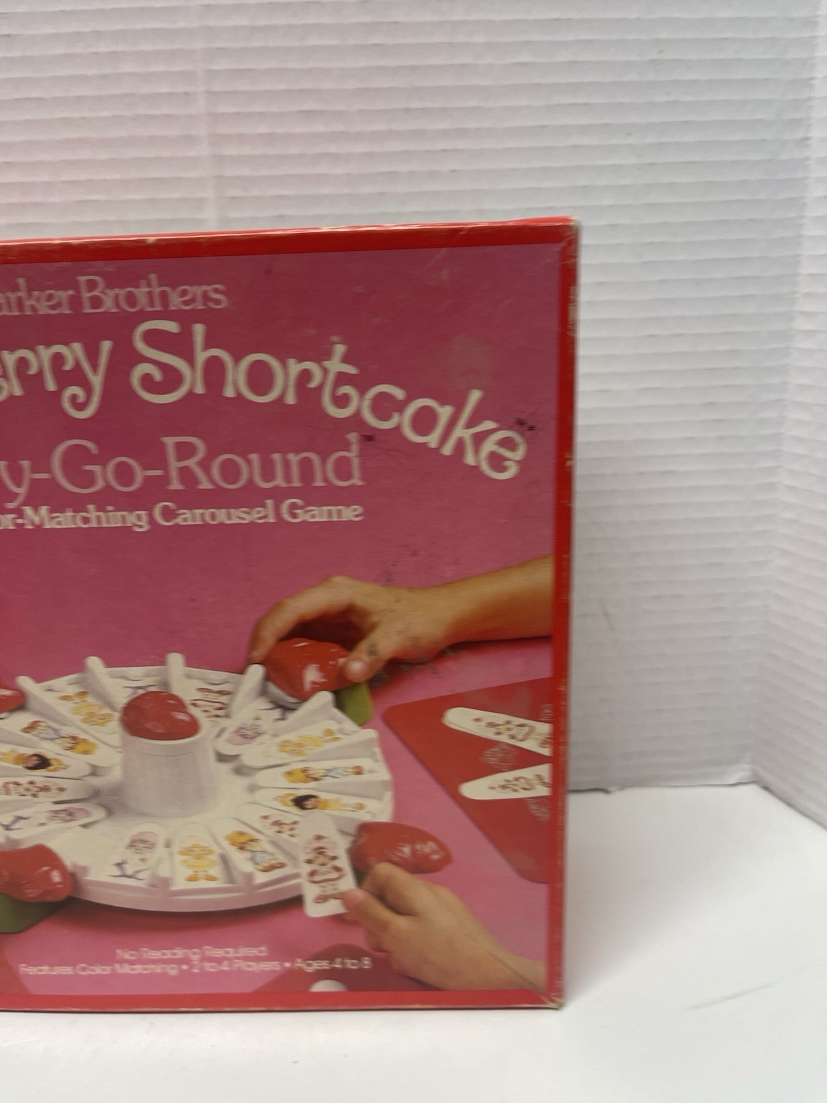 1981 Parker Brothers Strawberry Shortcake Berry-Go-Round Carousel Incomplete