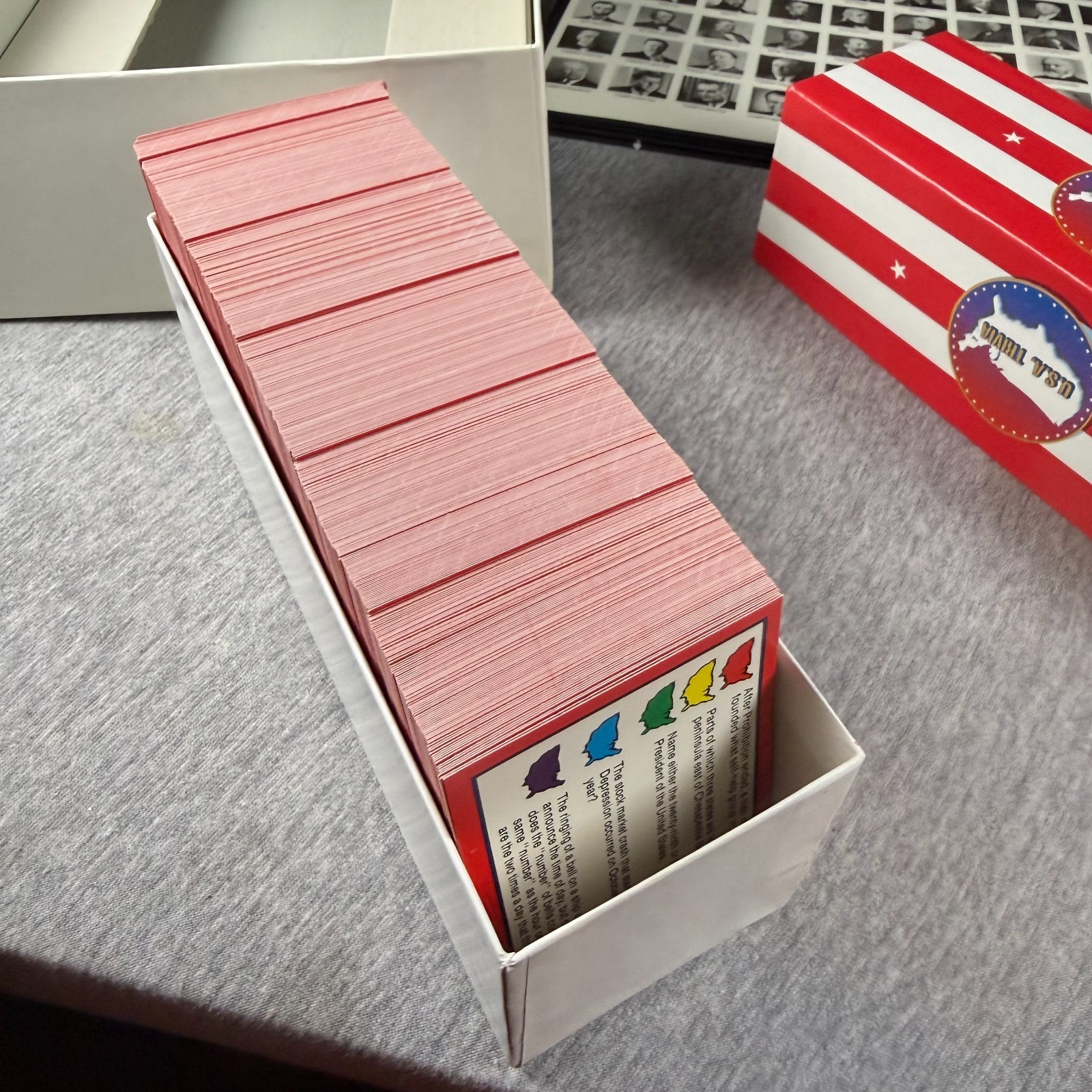 USA Trivia Board Game Vintage Boynton Games Patriotic History Complete EUC