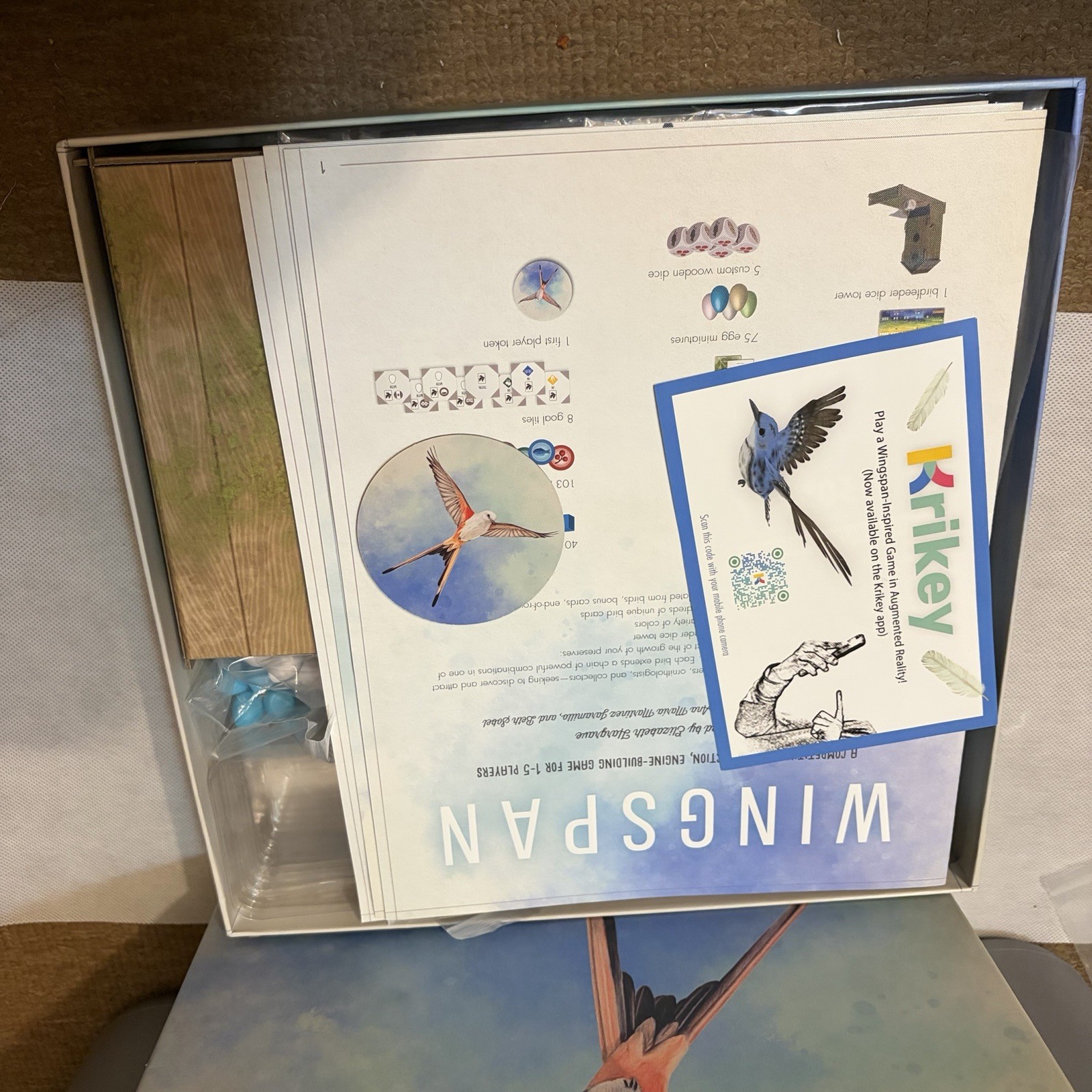 Wingspan 2019 Stonemaier Games Bird WATCHING Board Game – Complete Light Play
