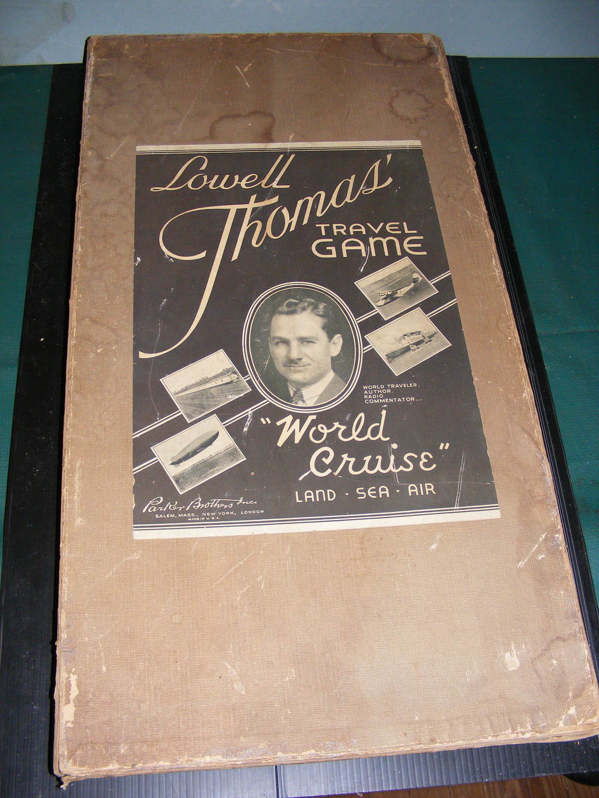RARE 1937 Lowell Thomas World Cruise Travel Game