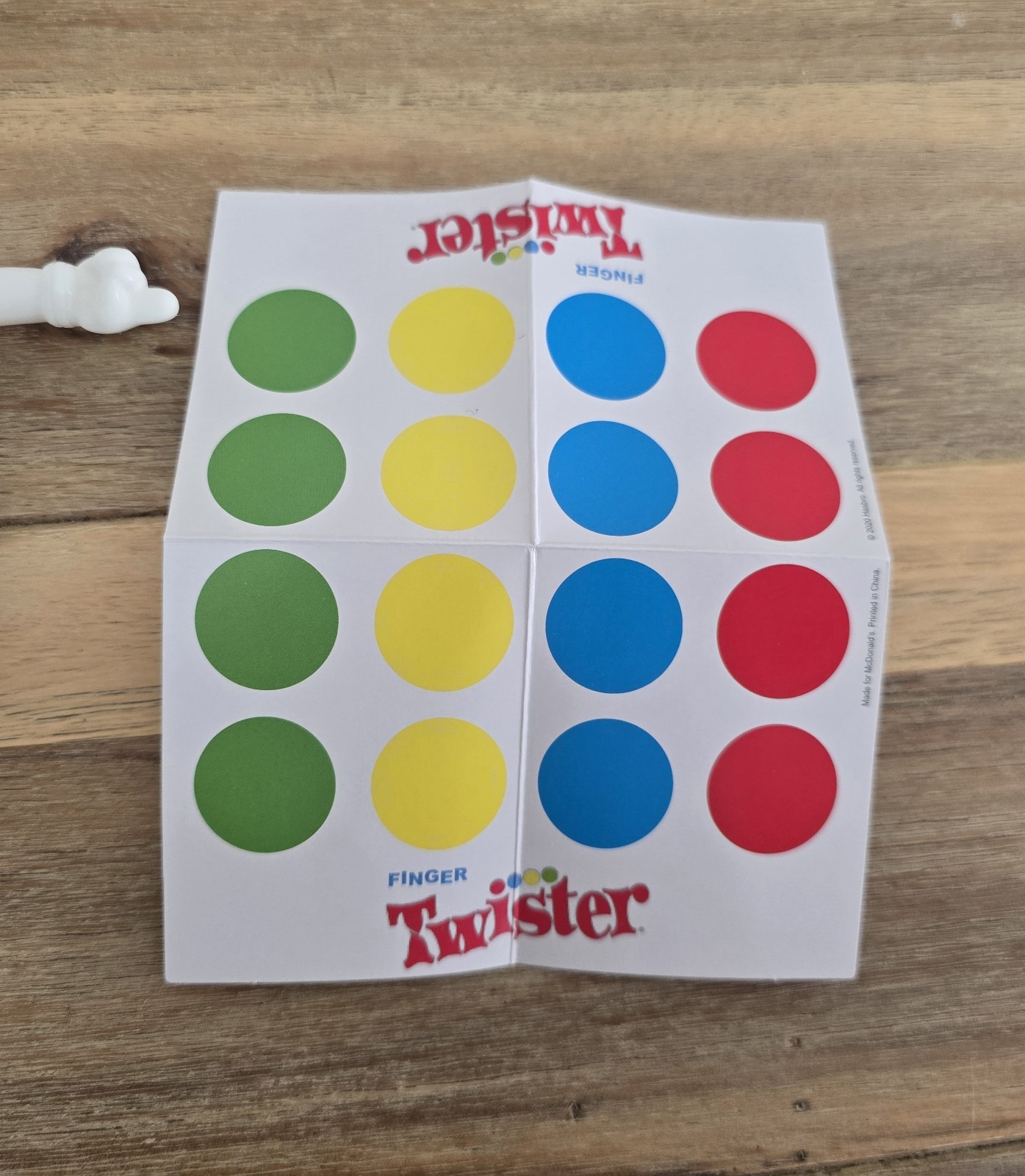 Twister Finger Travel Board Game with Spinner, Color Theme, 1-2 Players