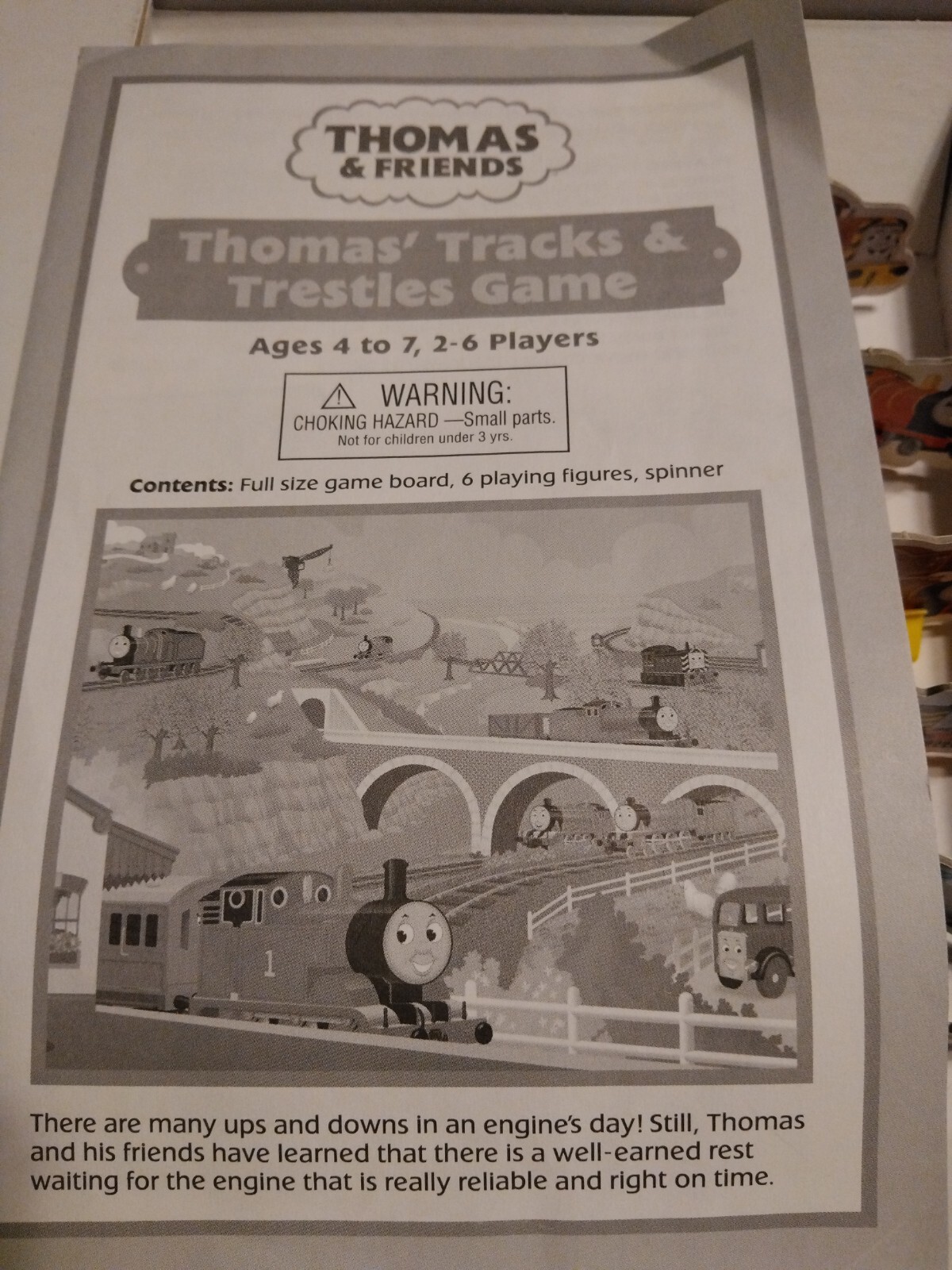 THOMAS & FRIENDS THOMAS’ TRACKS & TRESTLES GAME BRIARPATCH 2003