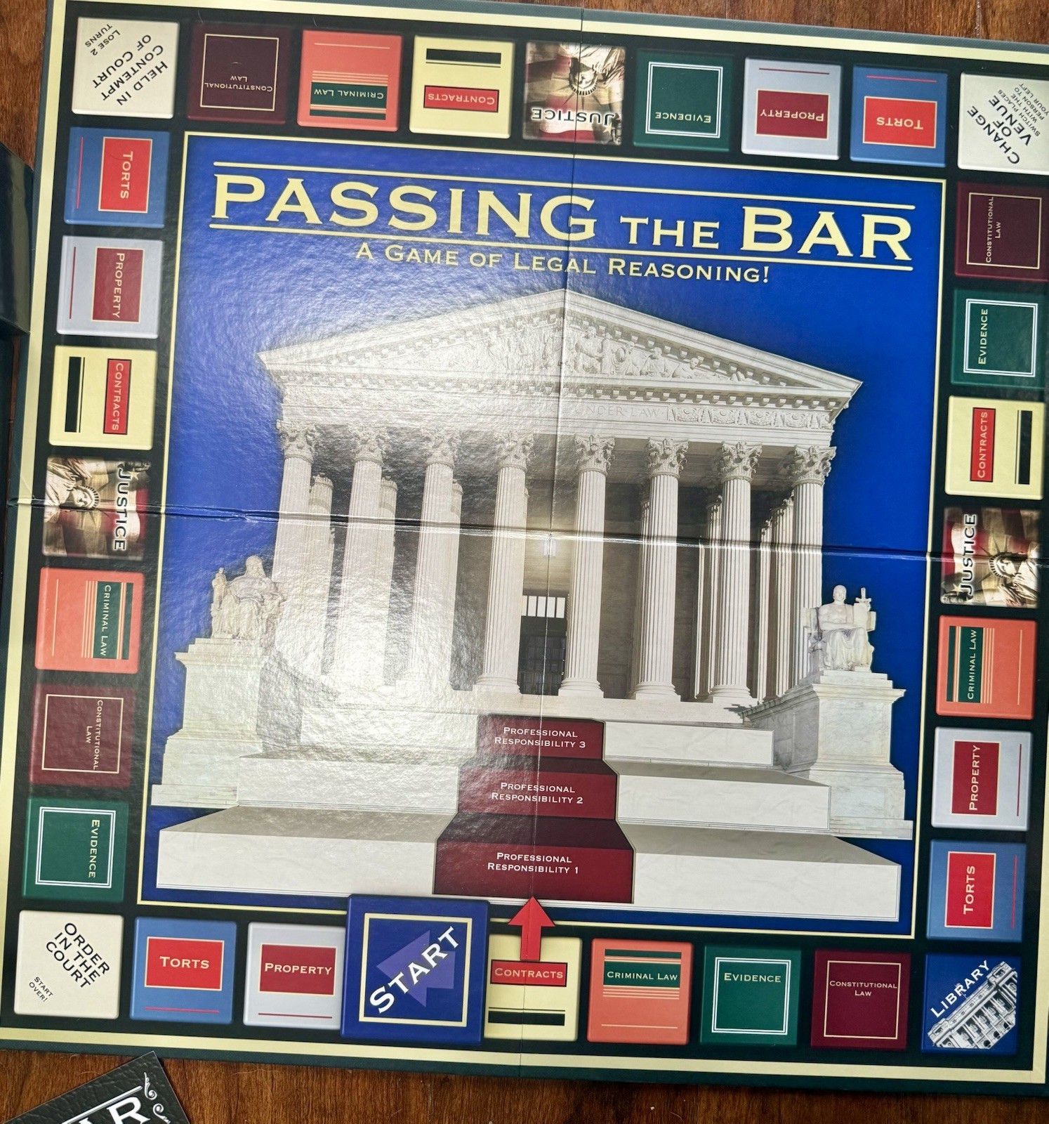 PASSING THE BAR BOARD GAME 1999 by P&R Educational Games LAW COMPLETE ~NICE!