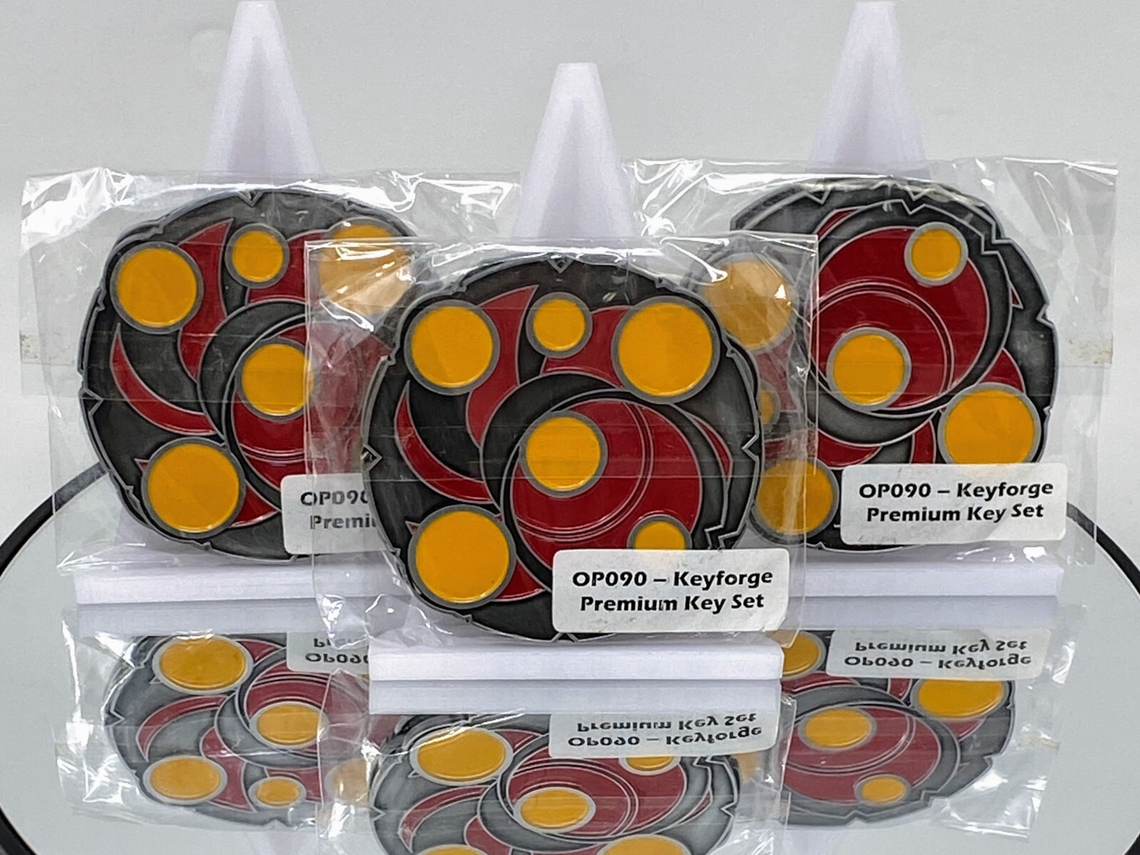 Lot of 3 NEW Ghost Galaxy Keyforge Premium Metal Key Set (3) – SEALED