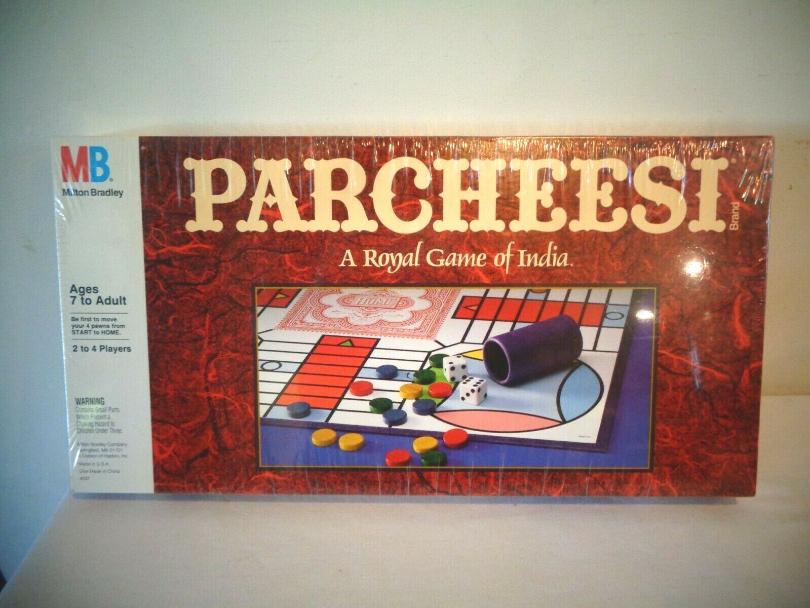 VINTAGE 1989 MILTON BRADLEY PARCHEESI A ROYAL GAME OF INDIA SEALED