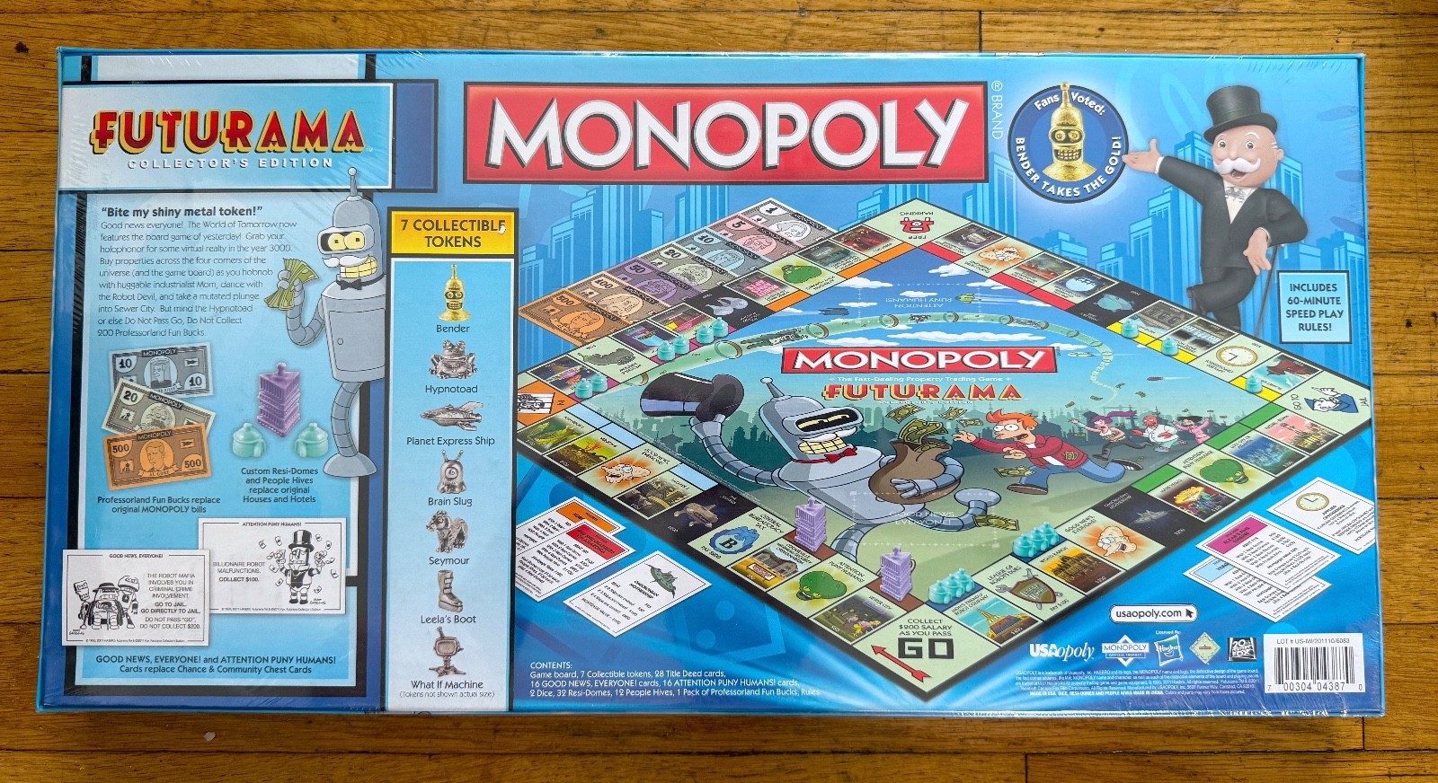 RARE Futurama Monopoly Collector’s FIRST EDITION Edition Game Sealed GOLD BENDER