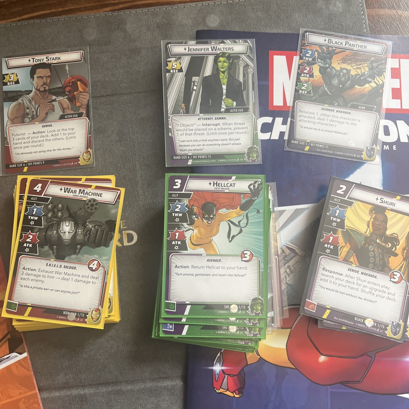 Marvel Champions Card Game Lot – Plus 4 Hero packs, And 2 Scenario Packs!