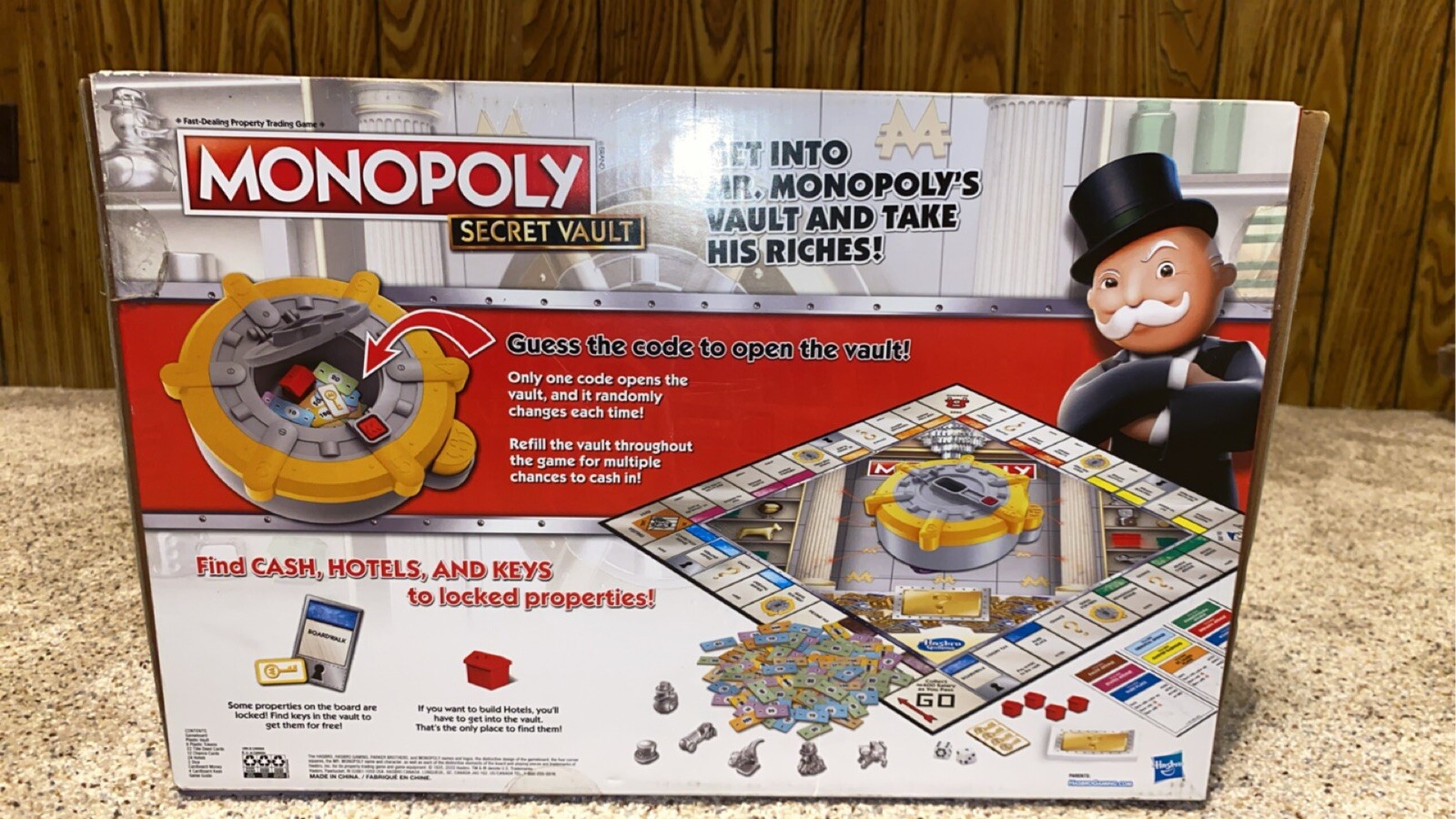 Monopoly Secret Vault Board Game By Hasbro All The Pieces Included