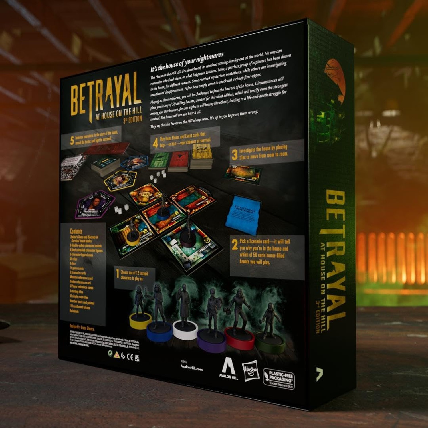 Avalon Hill Hasbro Gaming Betrayal at The House on The Hill 3rd Edition Coope…