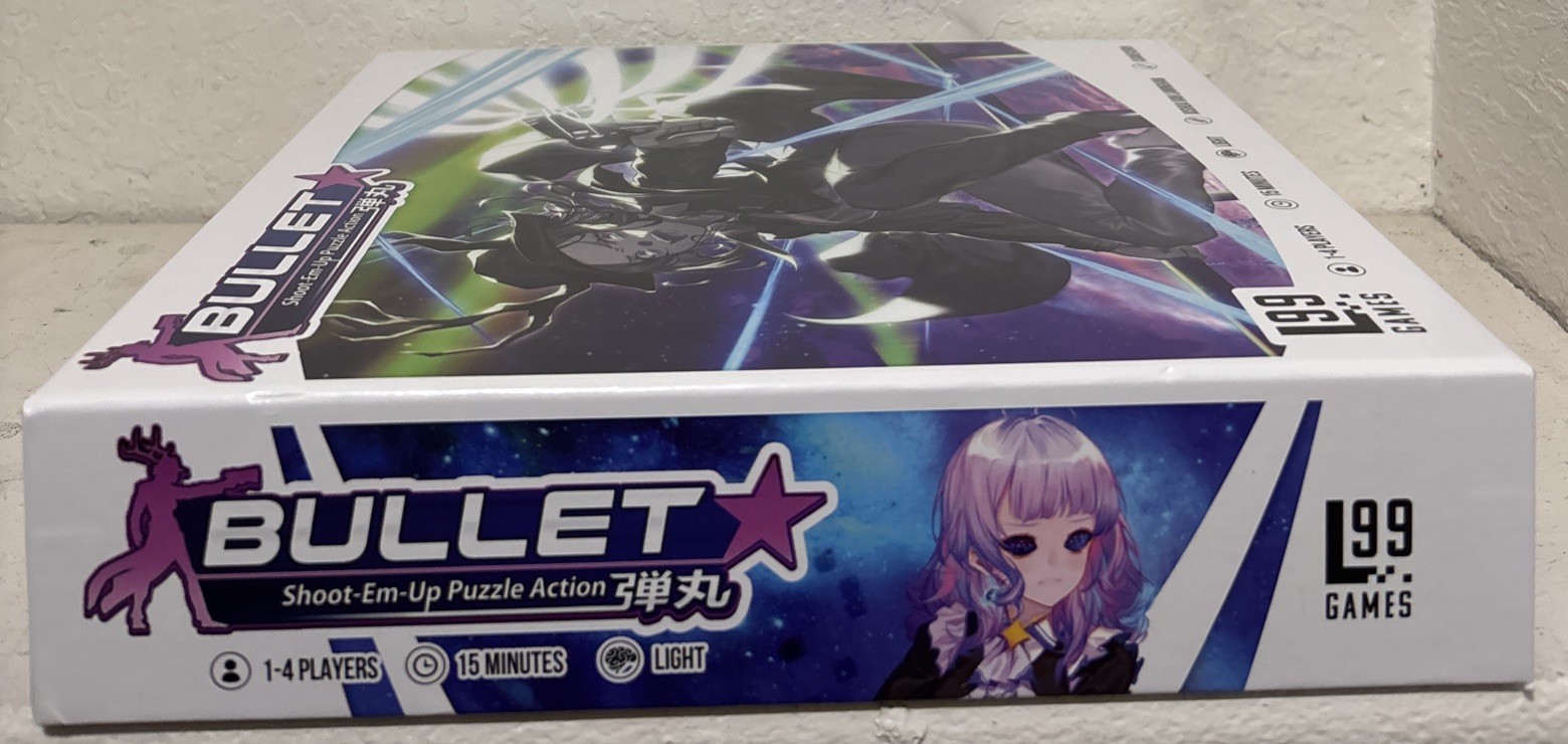 Level 99 Bullet Star Board Game box open, unpunched and unplayed