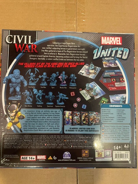 Marvel United: Civil War Expansion KICKSTARTER CMON NEW