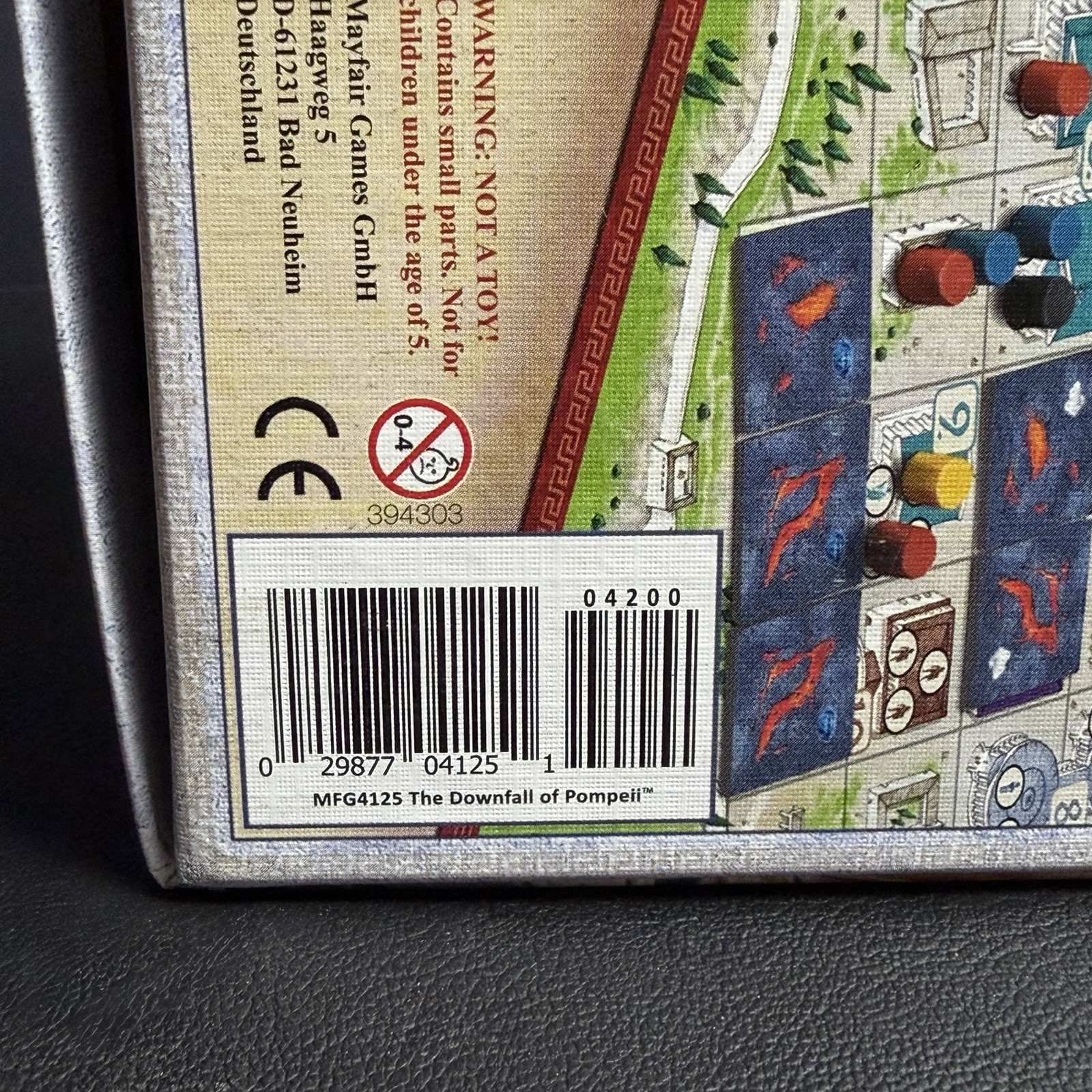 The Downfall of Pompeii Board Game by Mayfair Games