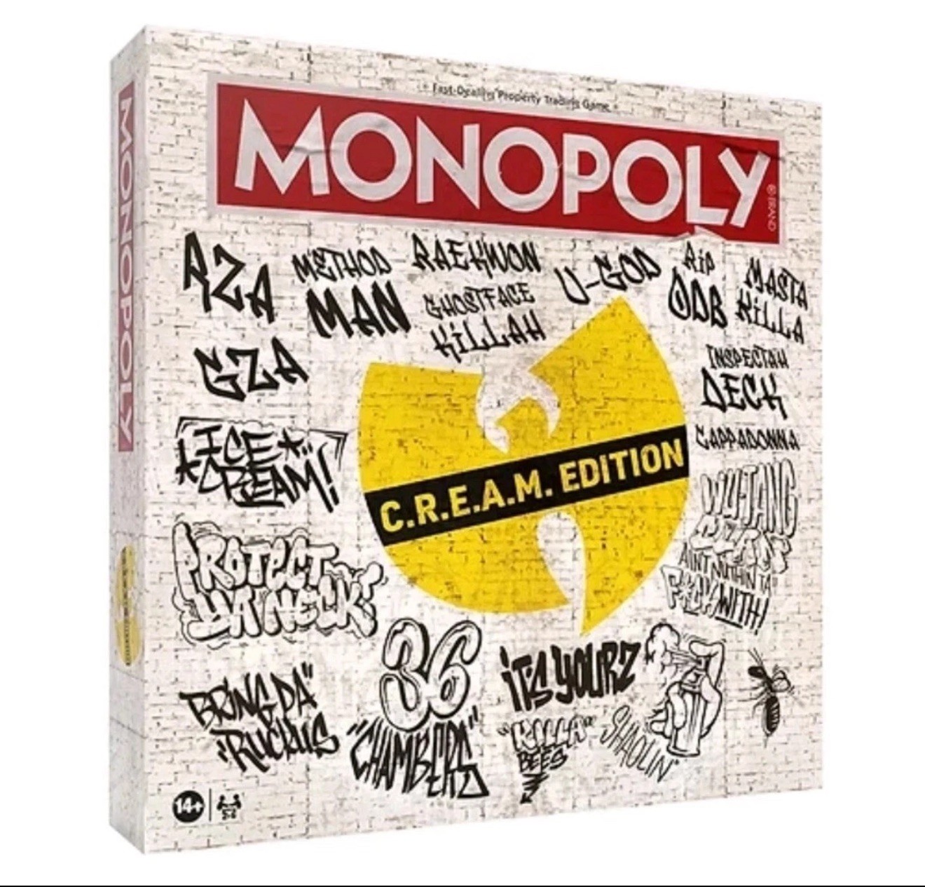 Wu Tang Clan MONOPOLY Board Game Cream (C.R.E.A.M. Edition) New Sealed