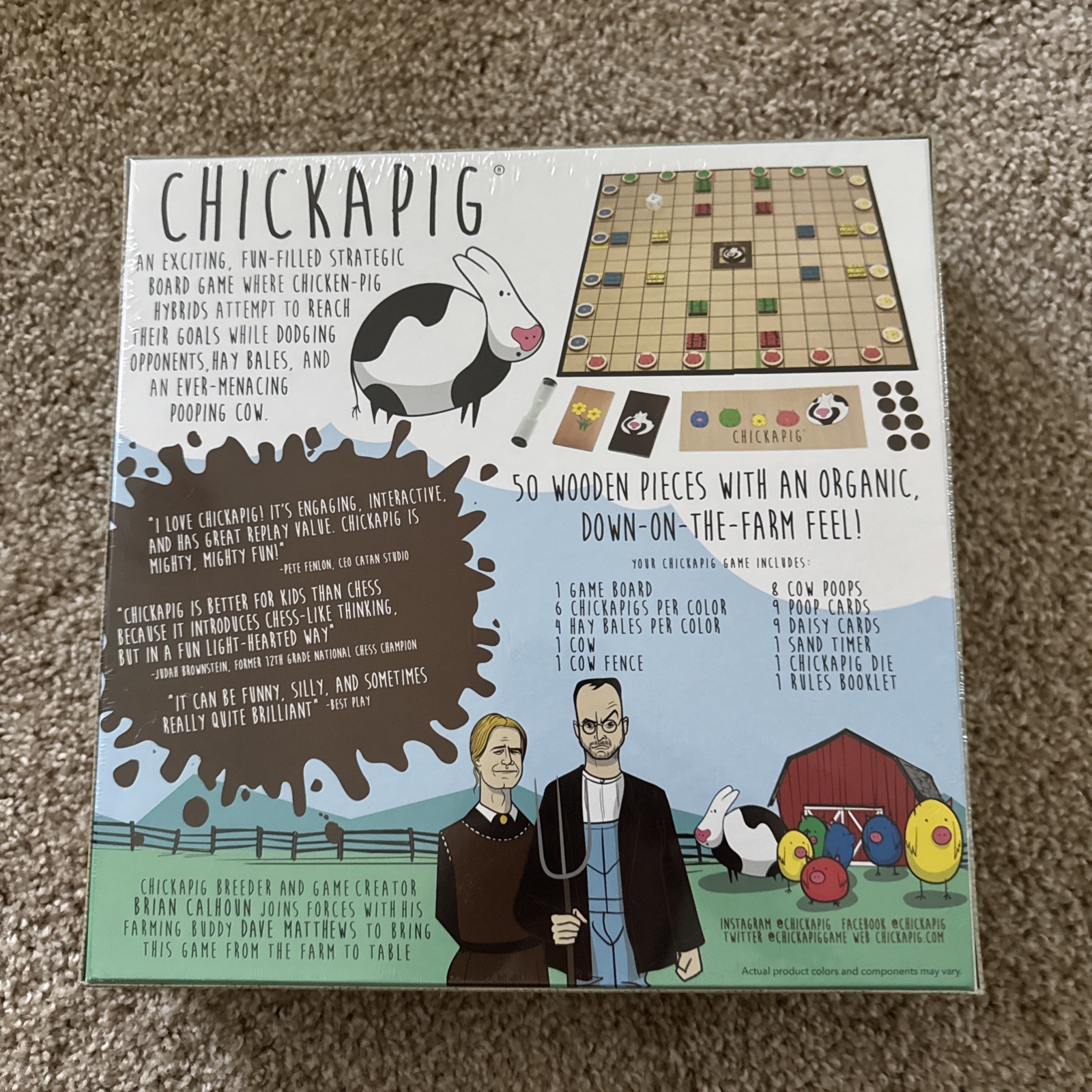 NEW Sealed CHICKAPIG Board Game – Chicken Pig Hybrids – A Farm To Table Game