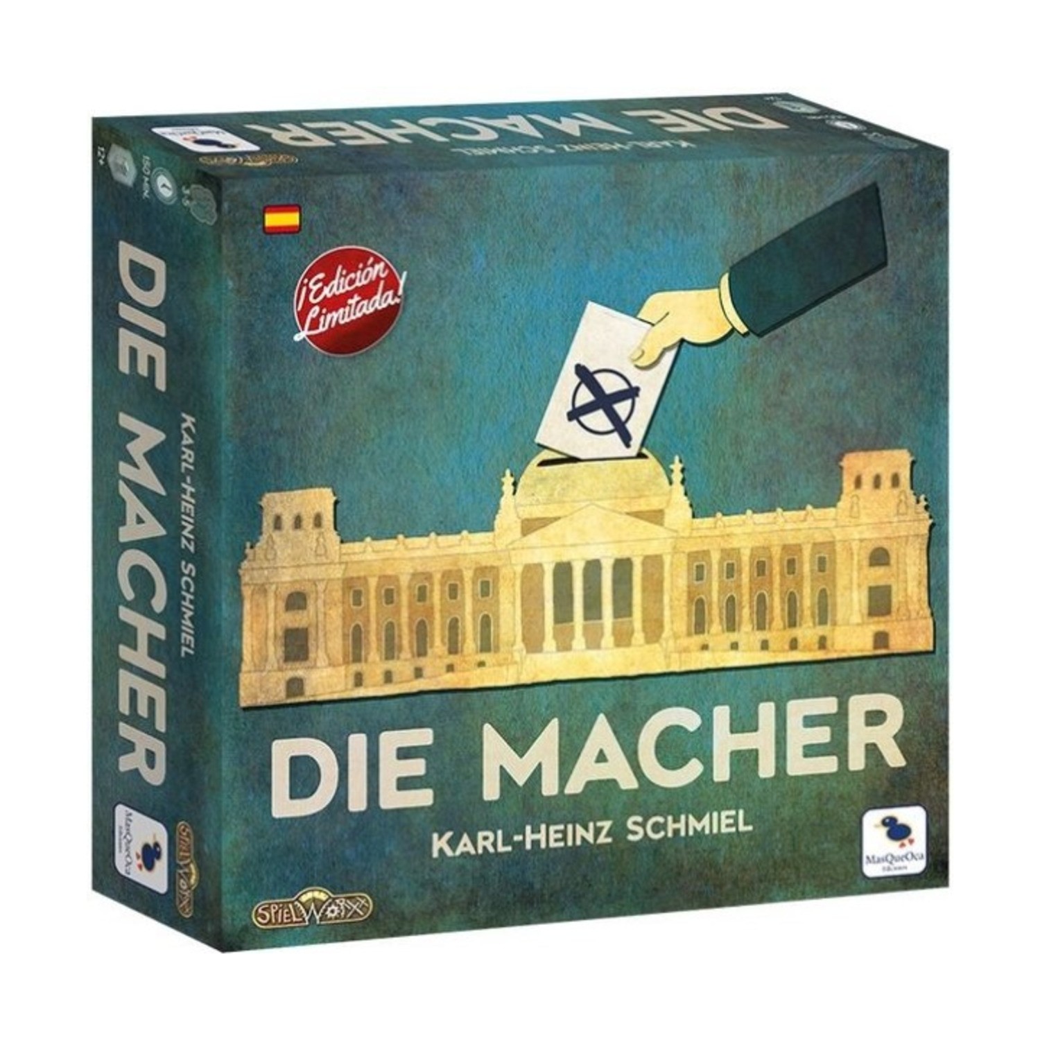 Spielworxx Boardgame Die Macher (Spanish Ed) Box VG+/NM