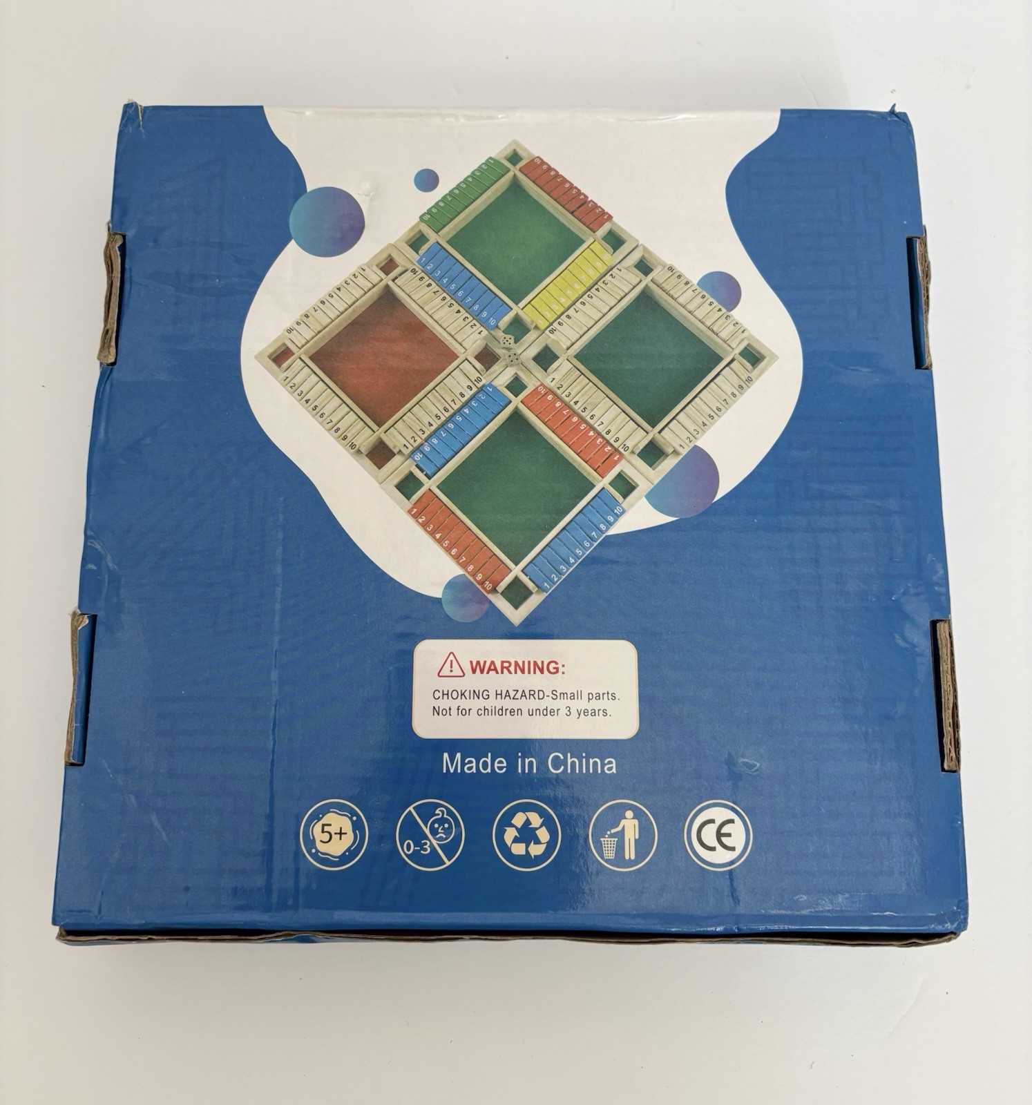 Shut the Box 4 Player Dice Board Game- Classic, Strategy Game, Critical Thinking