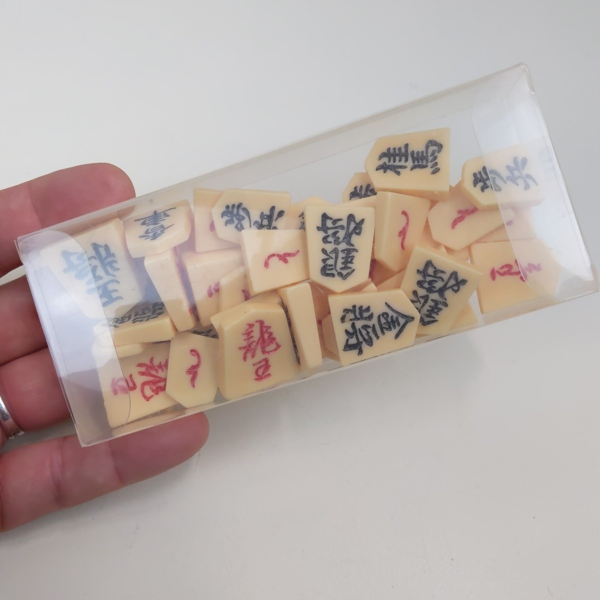 Japanese Shogi Board Game Wooden Pieces Traditional Strategy Set Travel Size