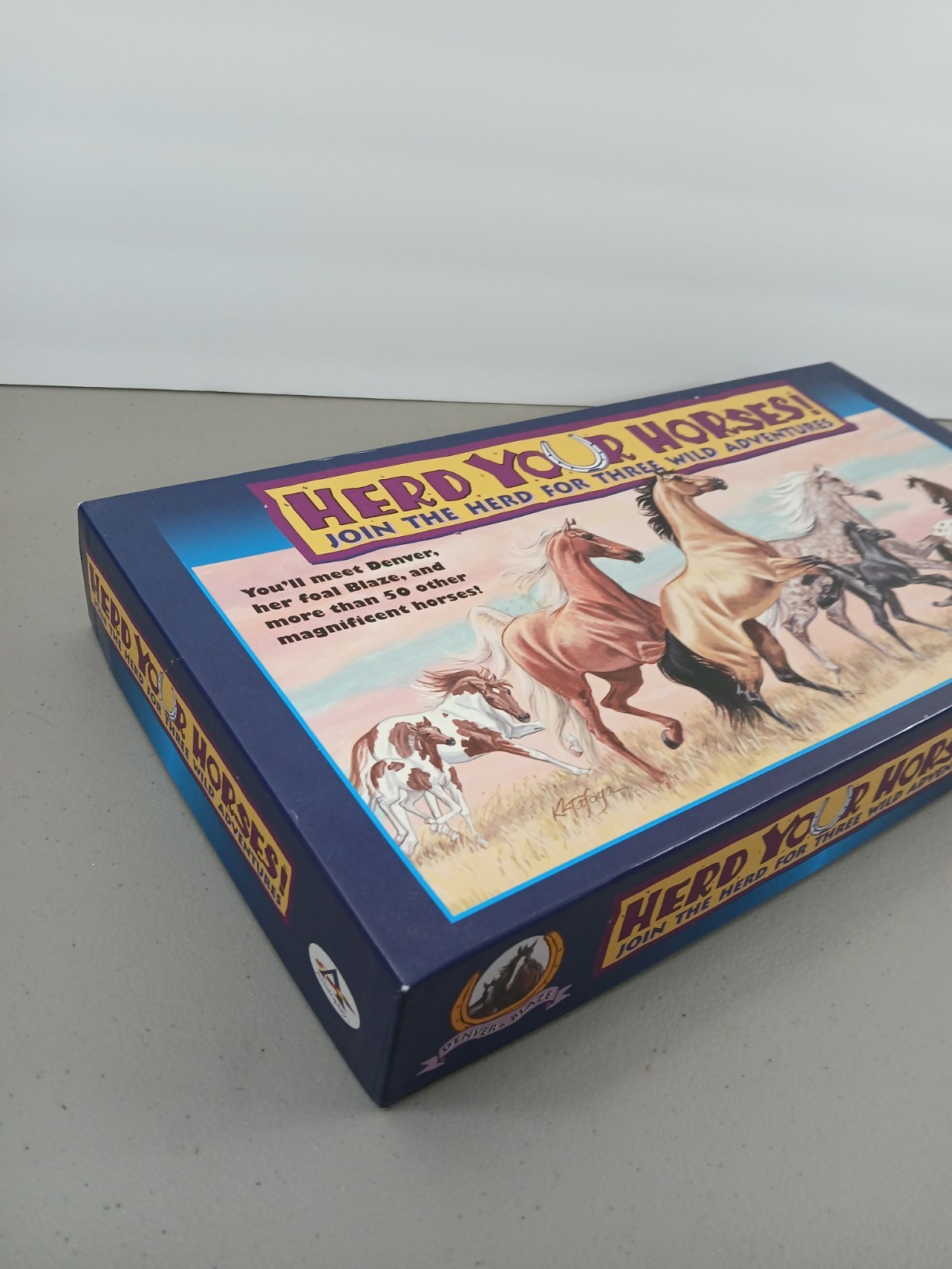 Vintage 1997 HERD YOUR HORSES Board Game By Aristoplay, Equine USA 100% COMPLETE