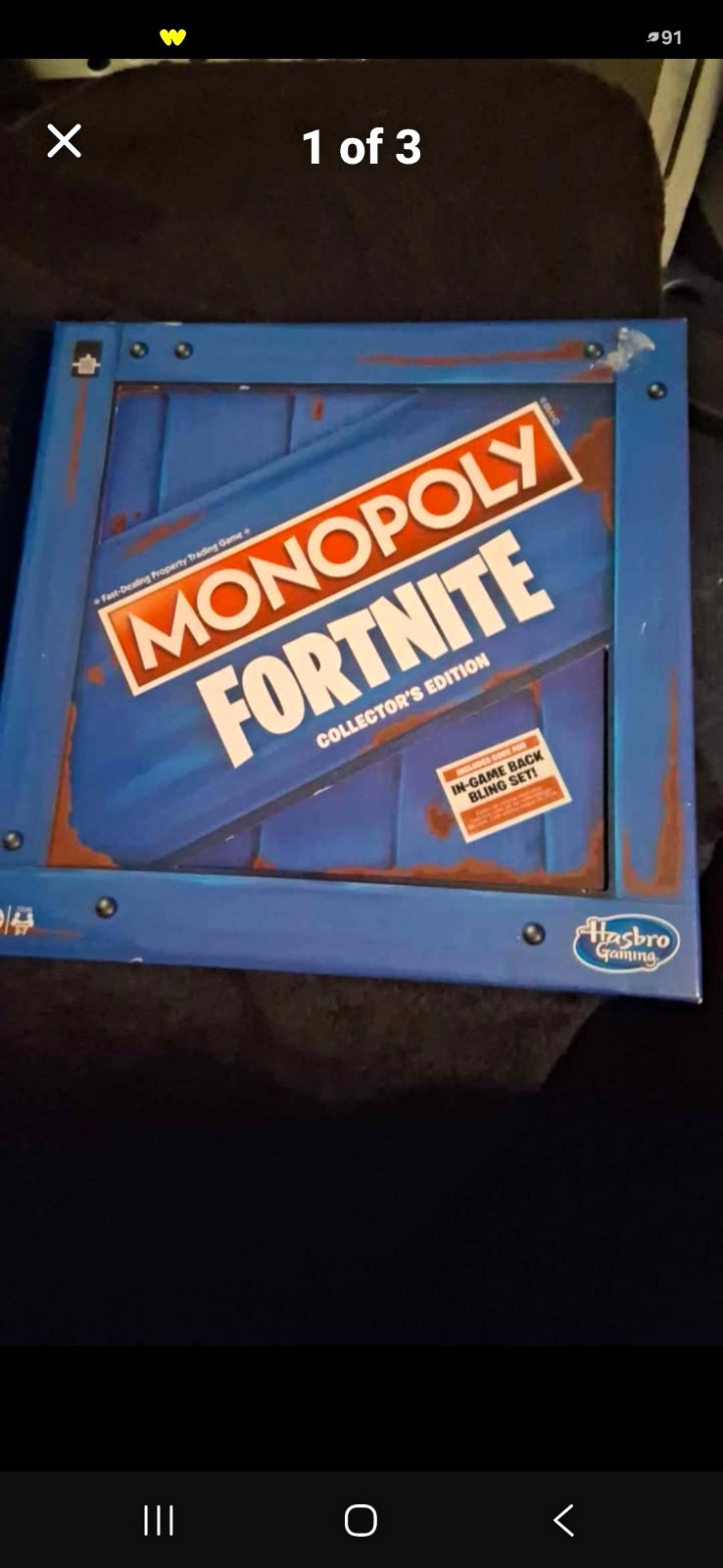 Hasbro Gaming Monopoly Fortnite Collector’s Edition Board Game Complete Game 13+