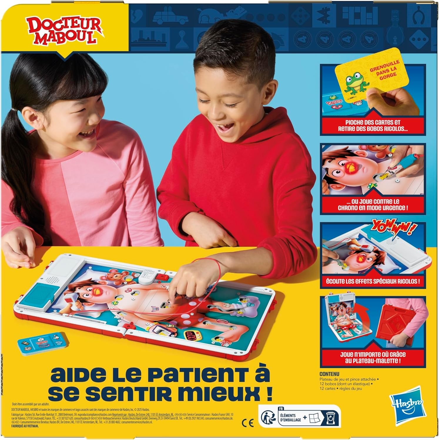 Dr. Maboul, Elektronisches Brettspiel mit All-in-One-Tragetasche, 2 Spielmöglich