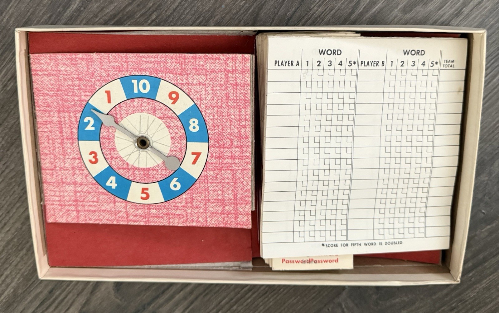 Vintage 1962 Password 12th Edition Board Game 4260 Milton Bradley Complete New