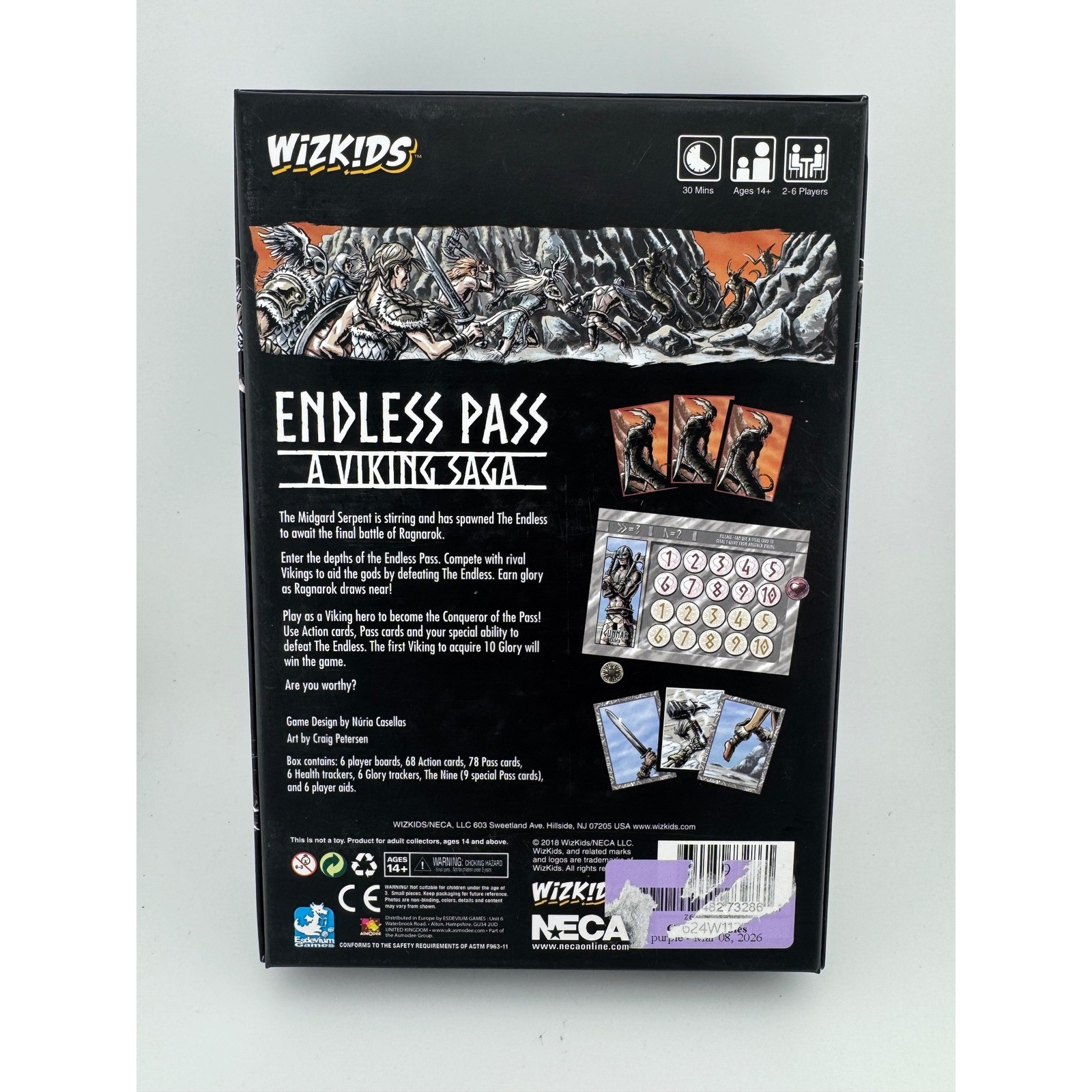 Endless Pass A Viking Saga Board Game WizKids NECA Nuria Casellas Strategy 2018