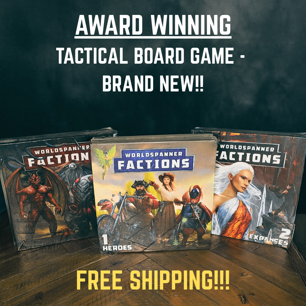 WORLDSPANNER FACTIONS Tactical Adventure Board Game | UNOPENED | 1-3 Pack Bundle