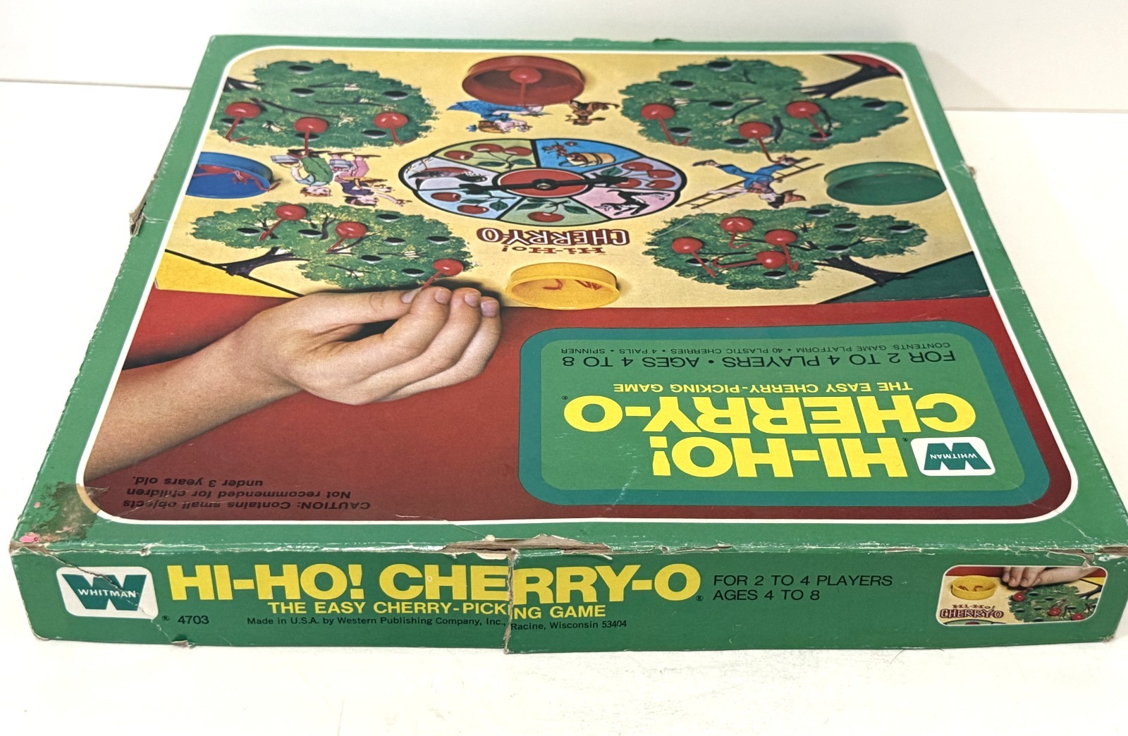 Vintage HI-HO! CHERRY-O GAME w/ Hooked Cherries Whitman 1973 Near COMPLETE