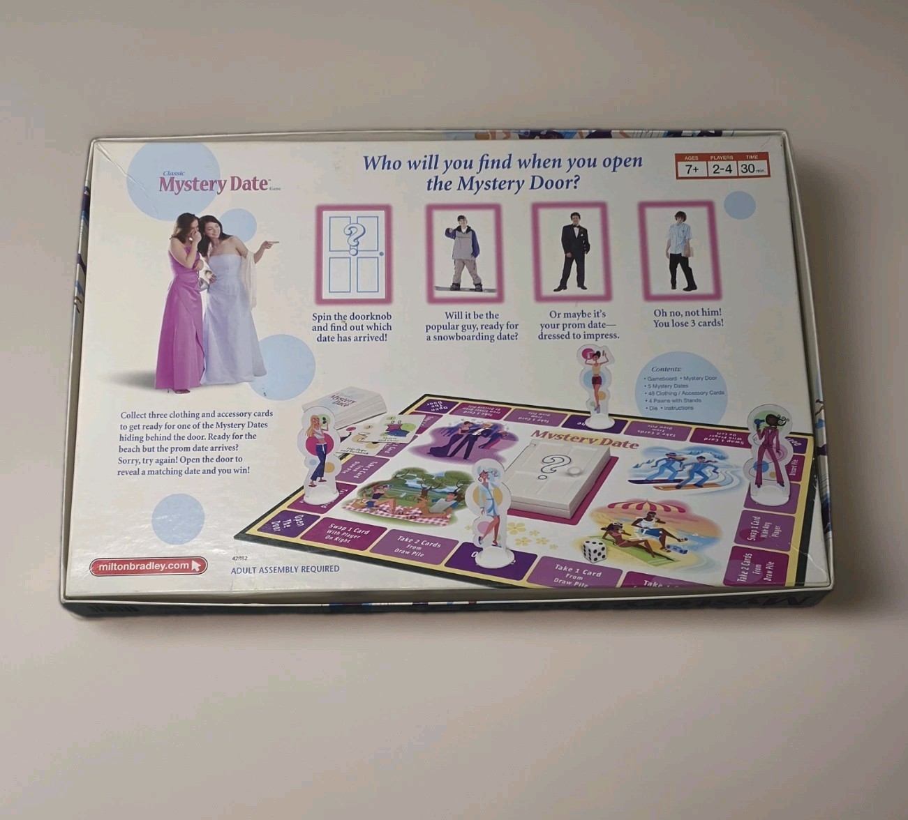 Classic Mystery Date Board Game 2005 – 100% Complete – Milton Bradley #42882