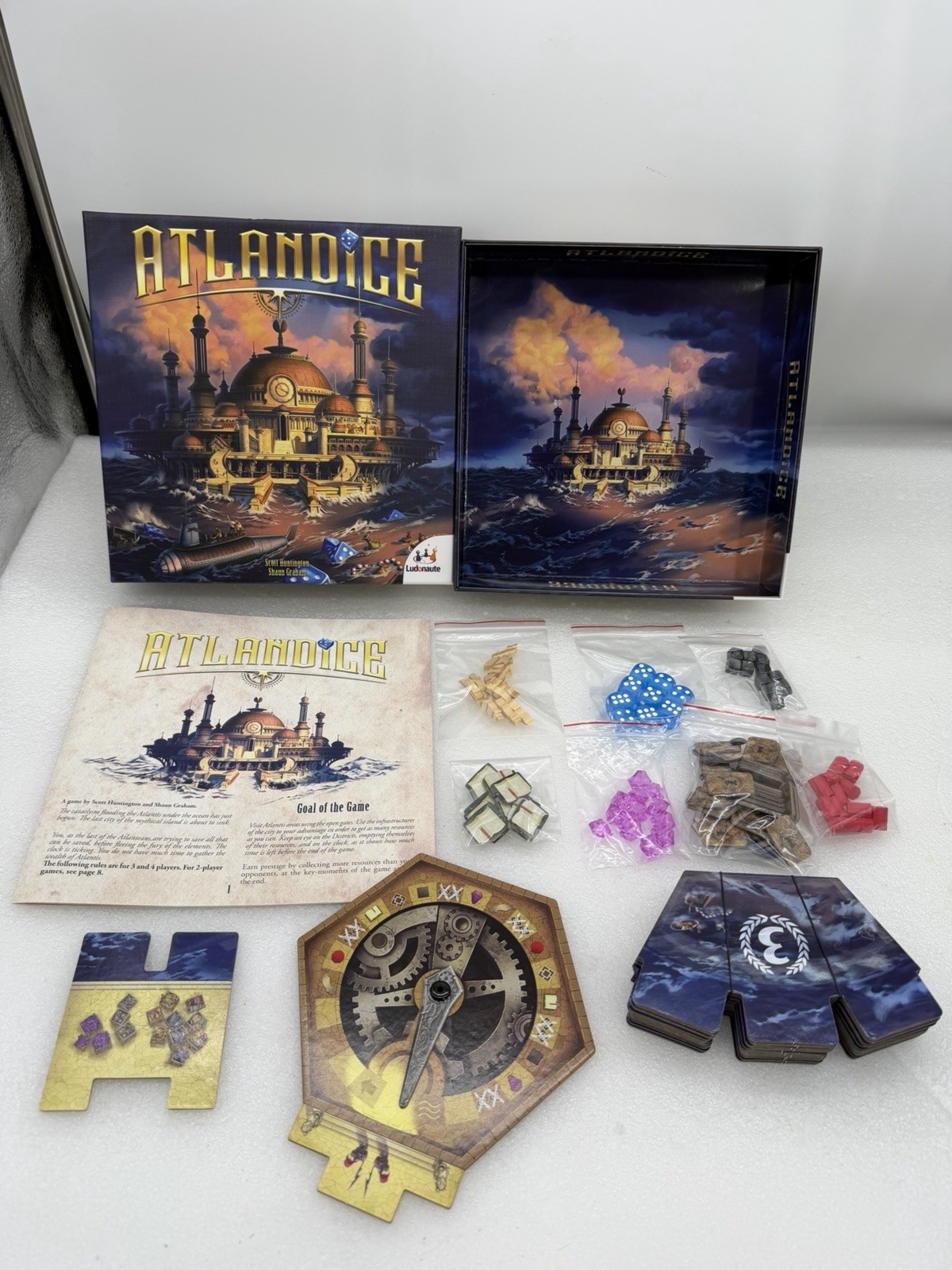 Atlantic’s Board Game Ludonaute Abstract Strategy Complete! EUC!