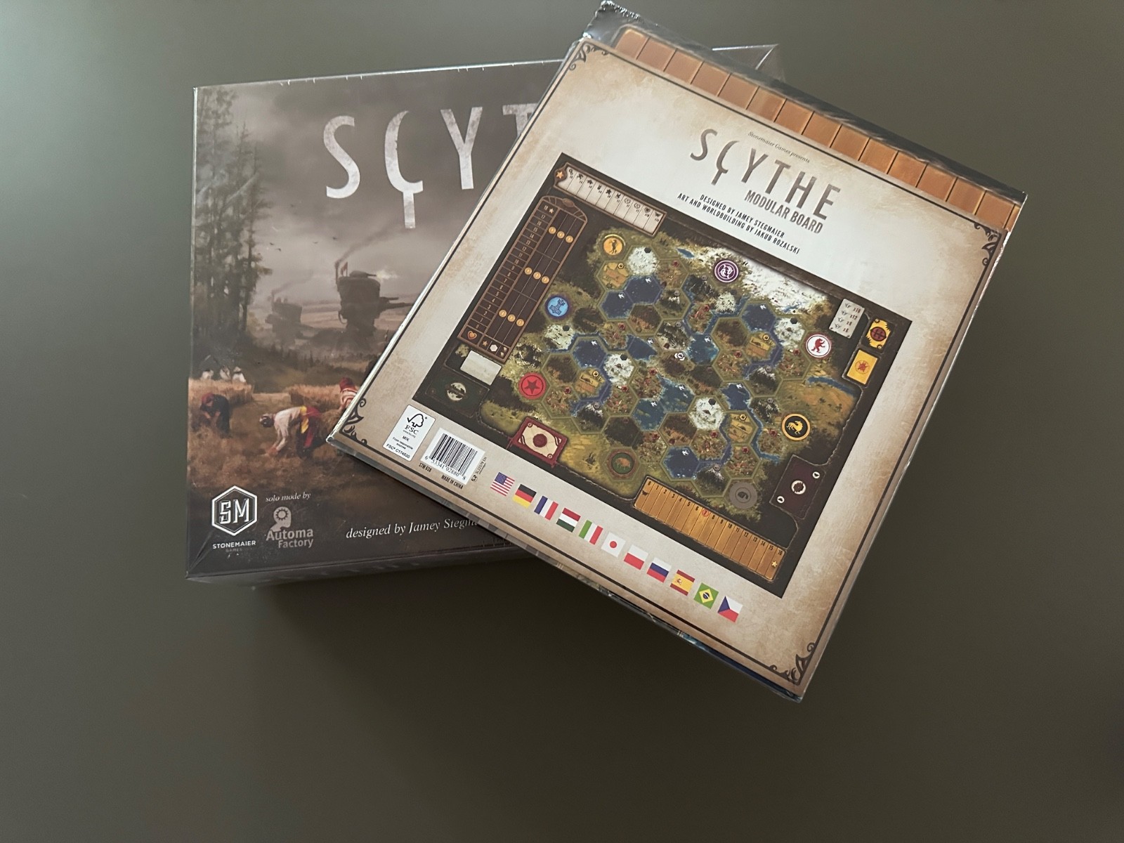 Scythe Board Game & Modular Board Expansion Stonemaier Games Factory Sealed Box