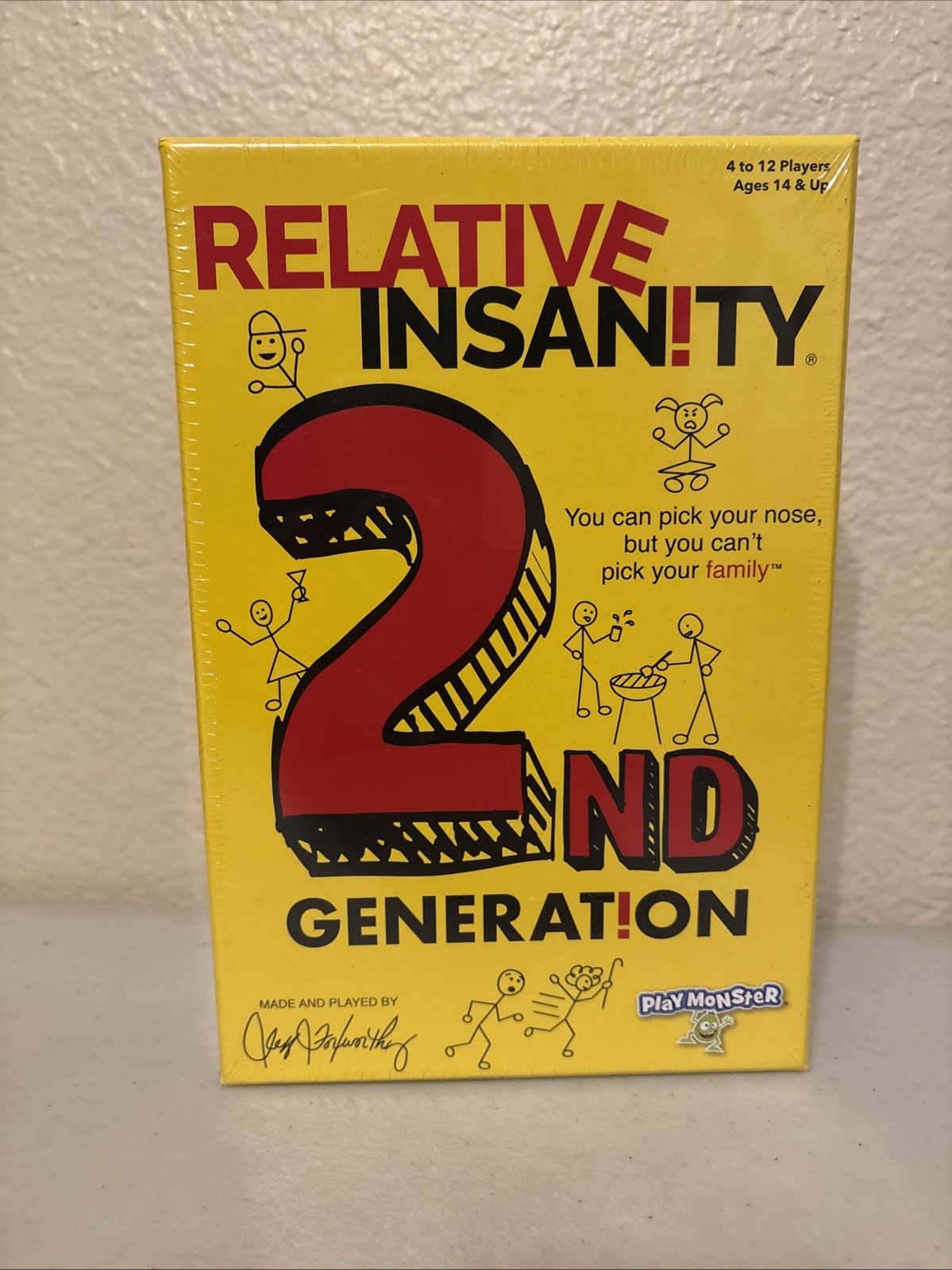 Relative Insanity 2nd Generation Party Game Ages 14 + 4-12 Players NEW Sealed