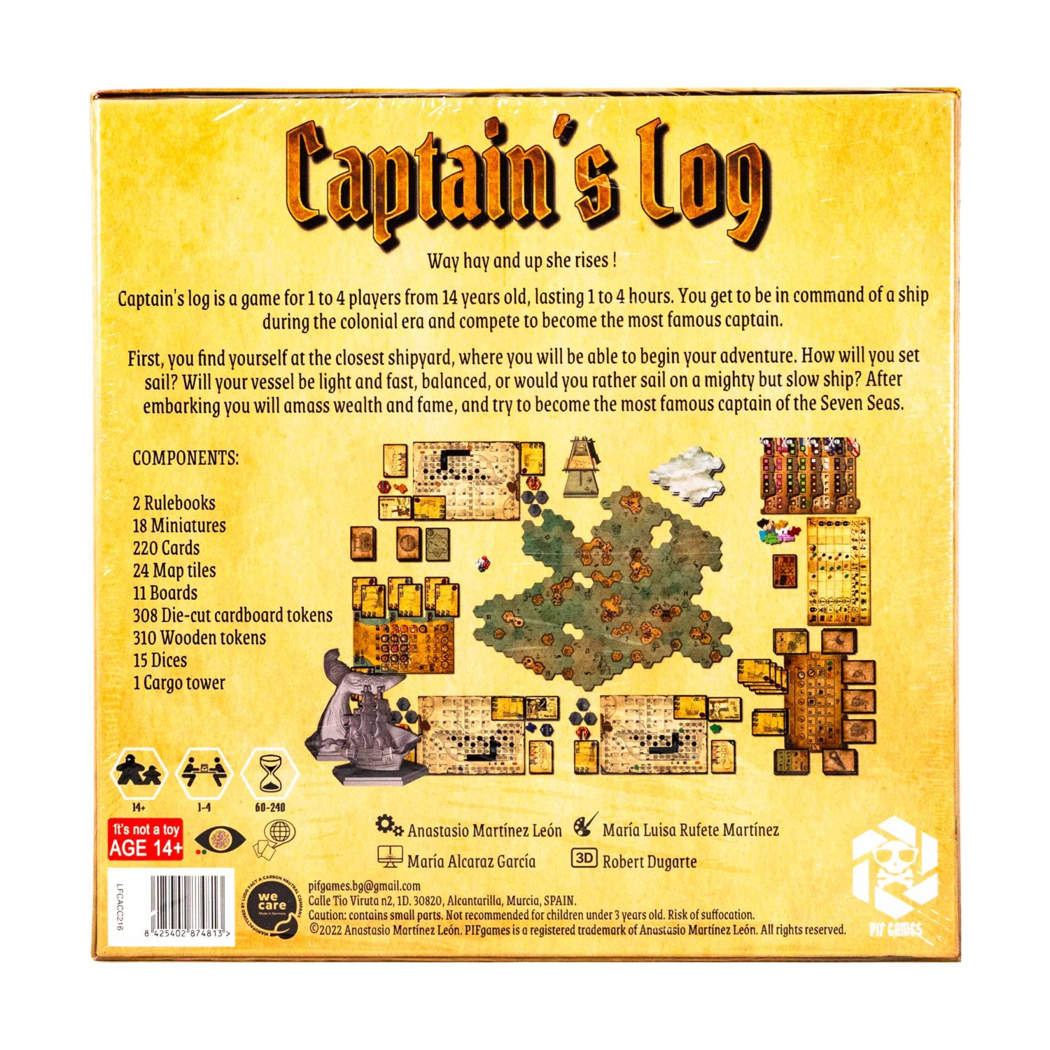 PIF Fantasy Games Captain’s Log (Kickstarter Ed) Box Fair/NM