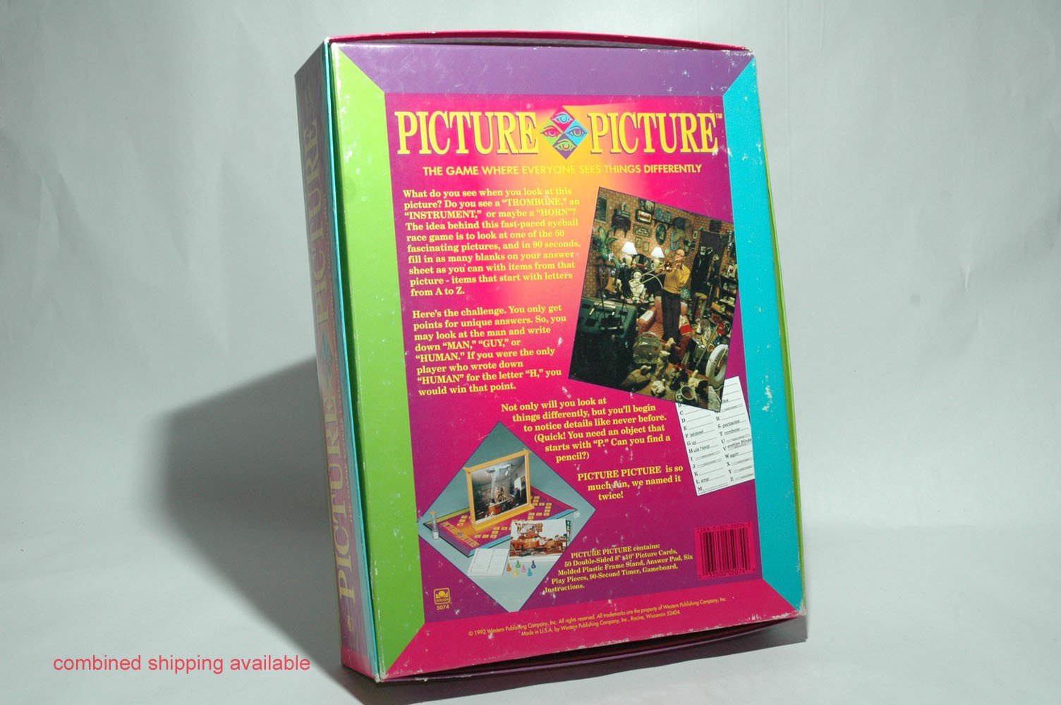 Picture Picture Board Game – Golden 1992 COMPLETE (read description)