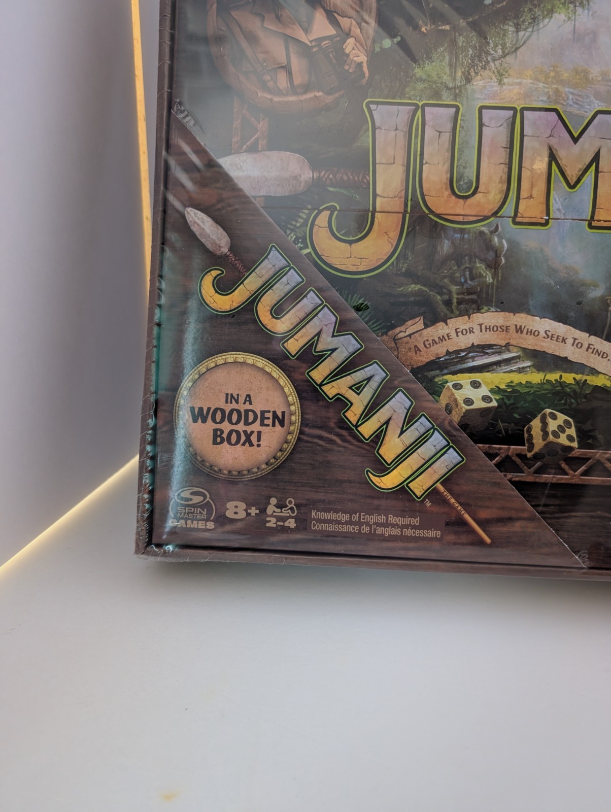 Jumanji The Game in a Real Wooden Box Edition Adventure Board Game – Sealed